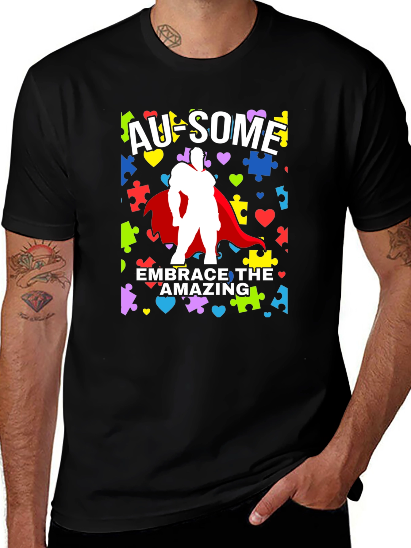 Au-some Embrace The Amazing Autism Awareness T-Shirt