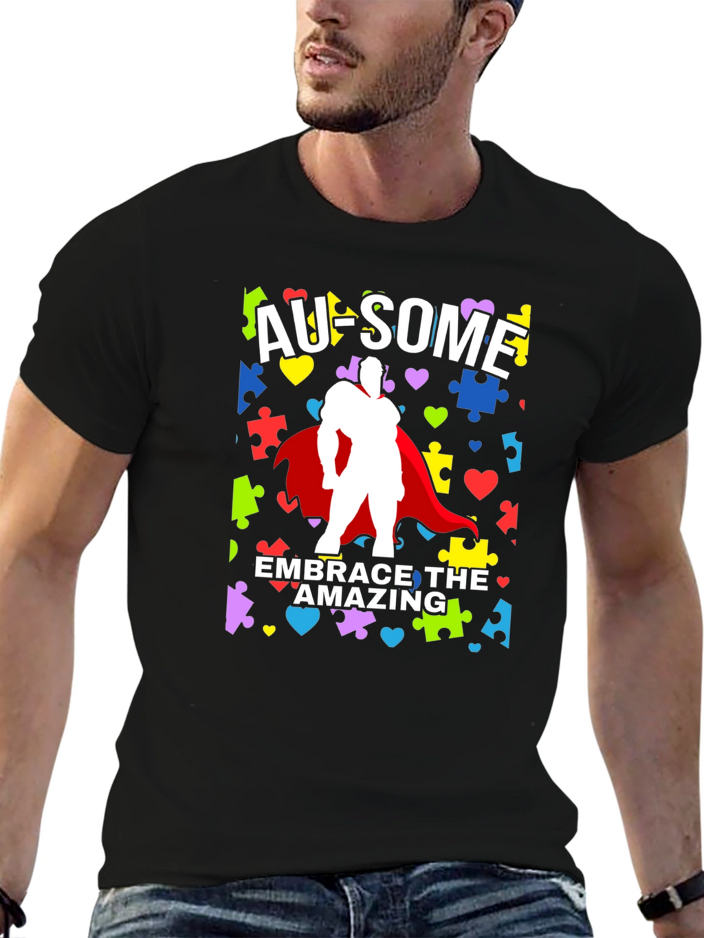Au-some Embrace The Amazing Autism Awareness T-Shirt