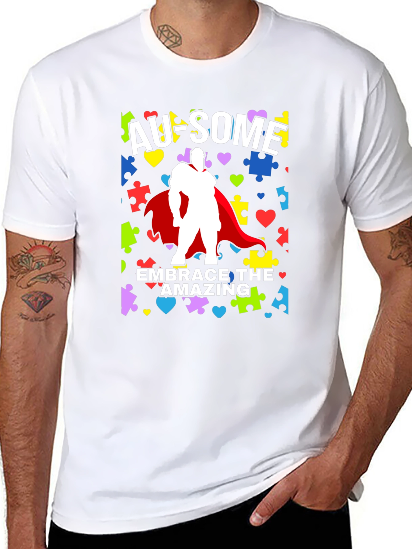 Au-some Embrace The Amazing Autism Awareness T-Shirt