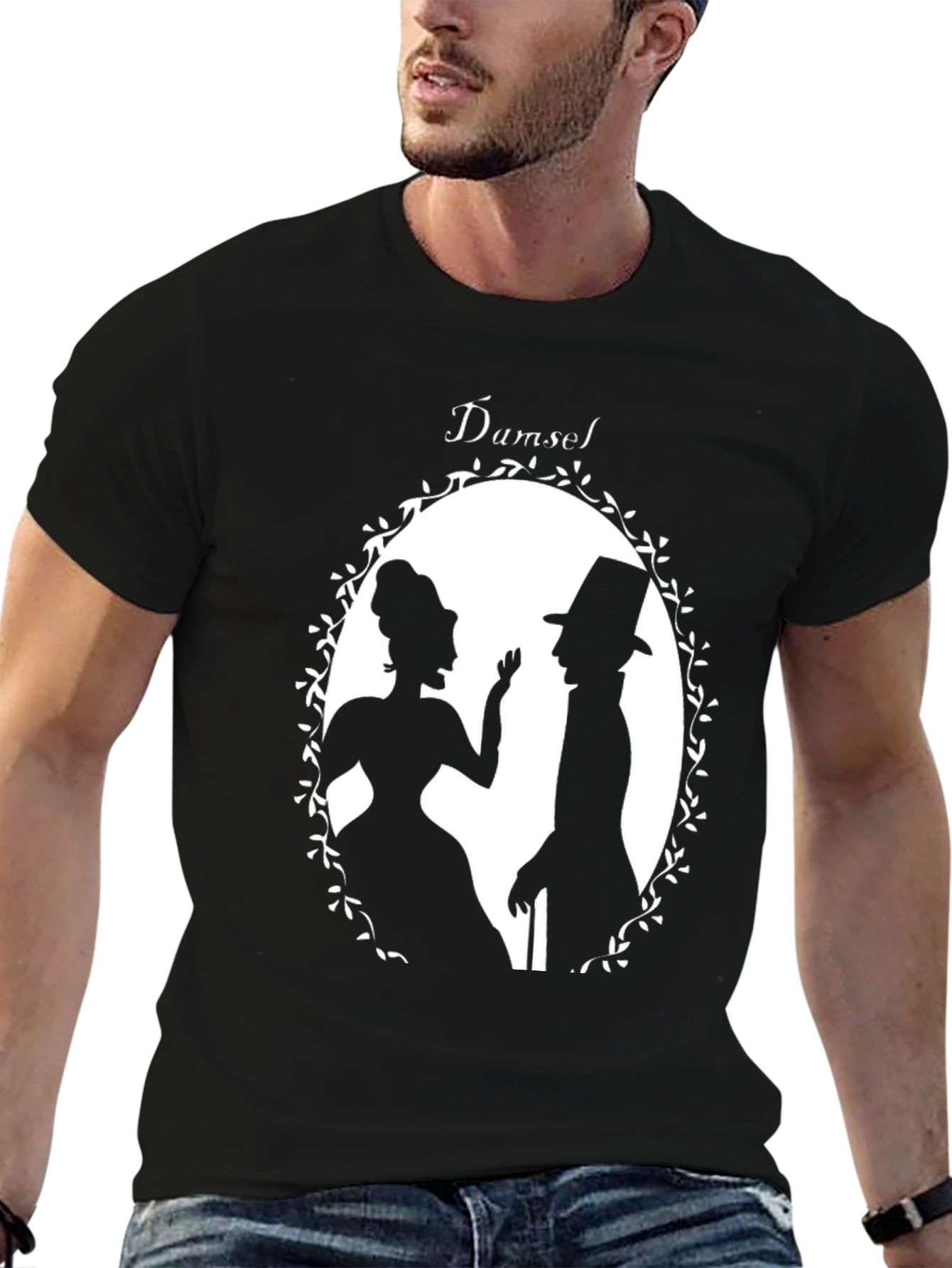 Damsel Silhouette Graphic T-Shirt