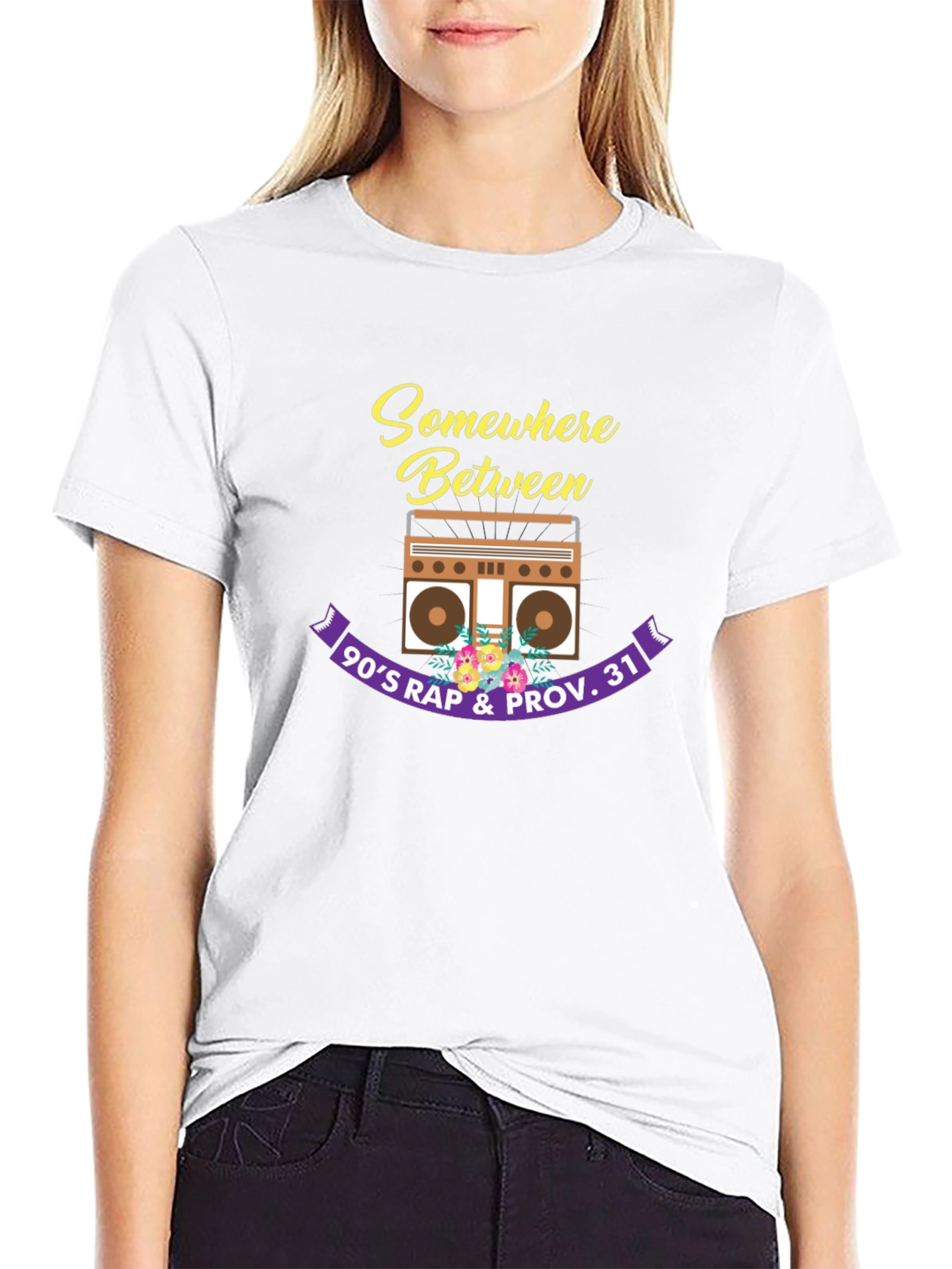 90s Rap & Proverbs 31 Black T-Shirt
