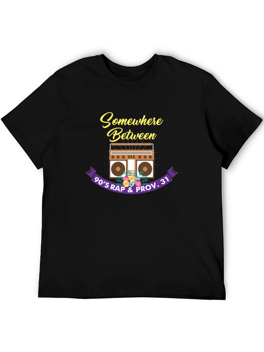 90s Rap & Proverbs 31 Black T-Shirt