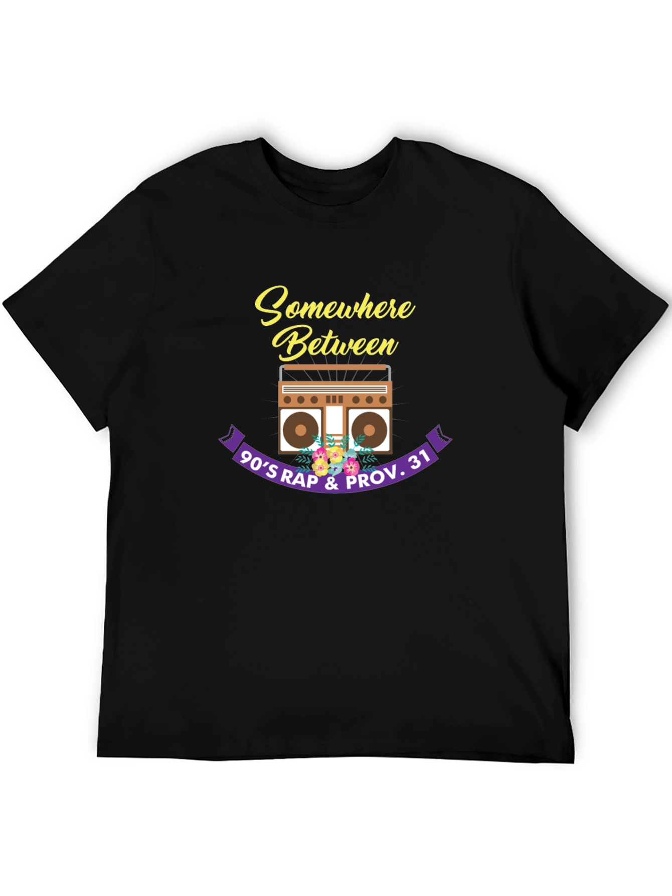 90s Rap & Proverbs 31 Black T-Shirt
