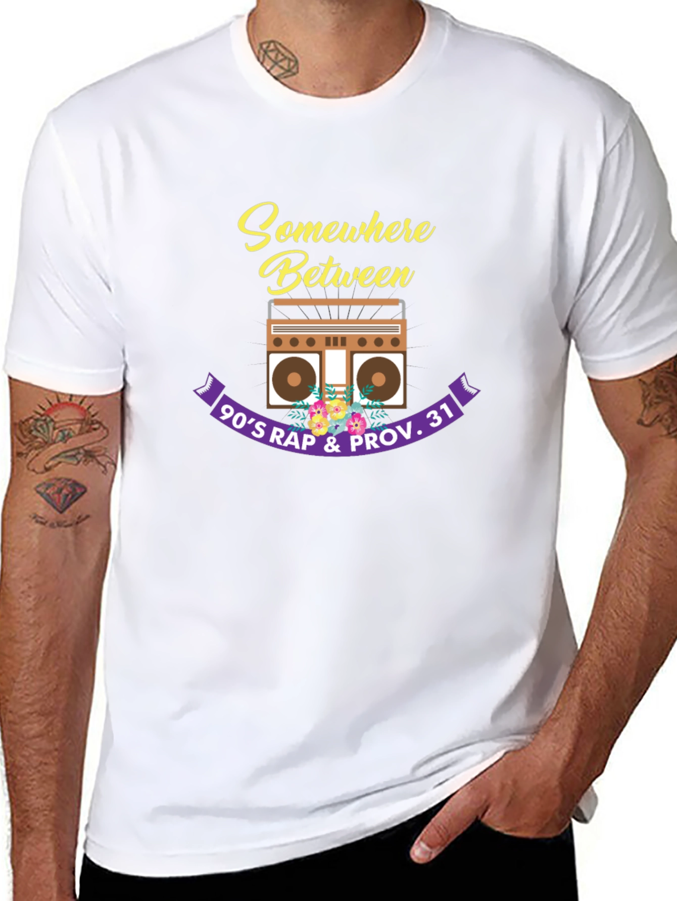 90s Rap & Proverbs 31 Black T-Shirt