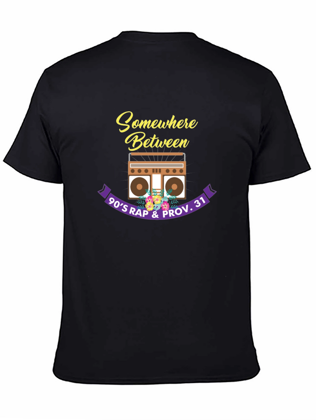 90s Rap & Proverbs 31 Black T-Shirt