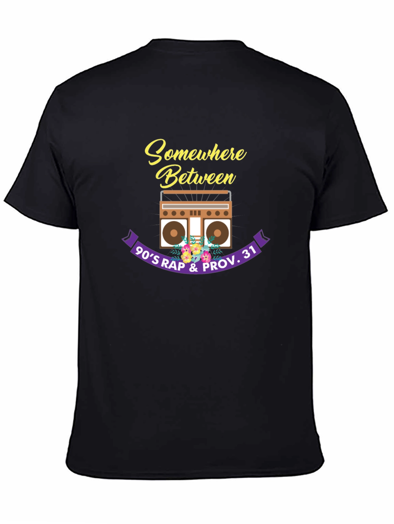 90s Rap & Proverbs 31 Black T-Shirt