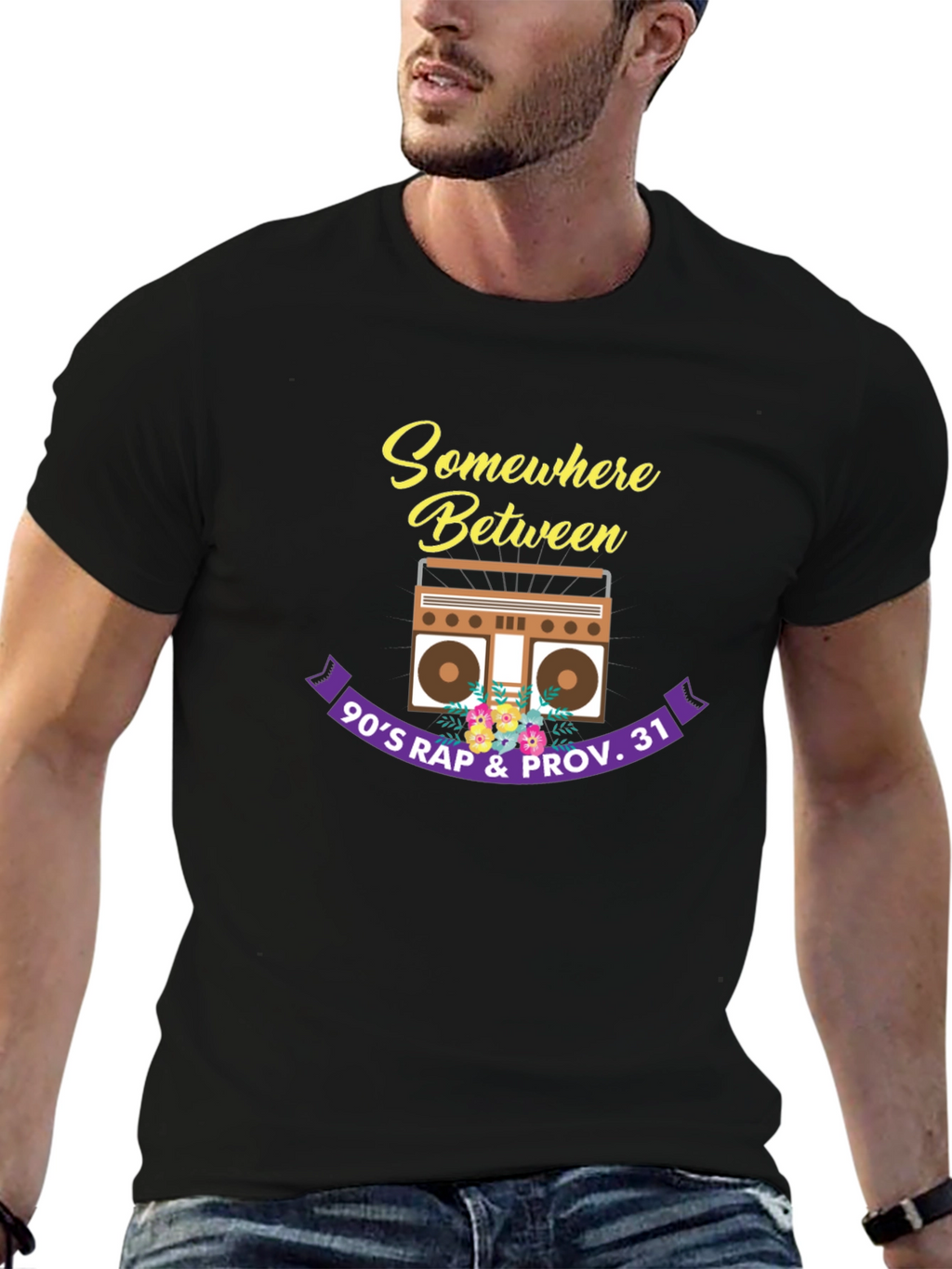 90s Rap & Proverbs 31 Black T-Shirt
