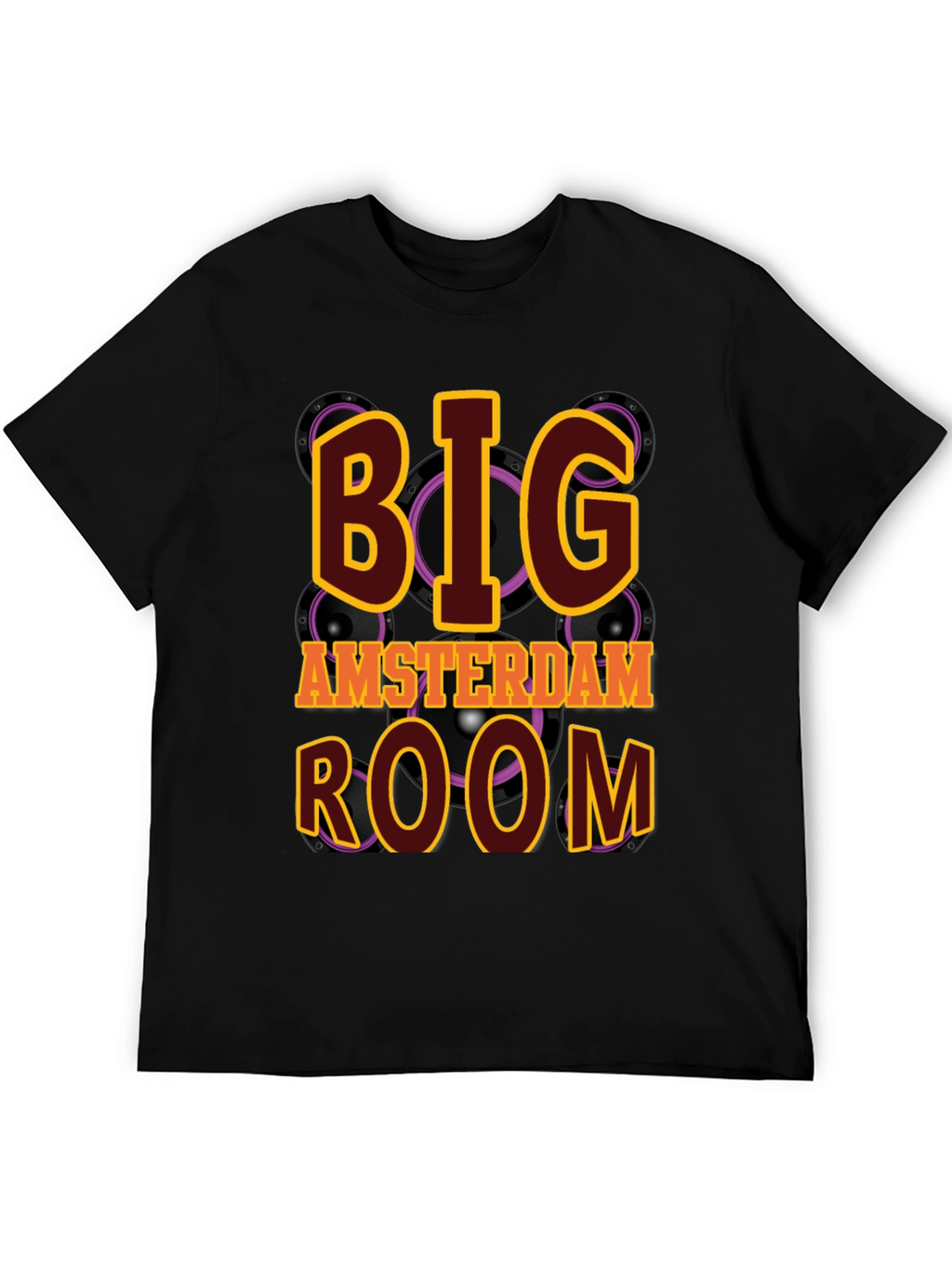 Big Amsterdam Room Black T-Shirt