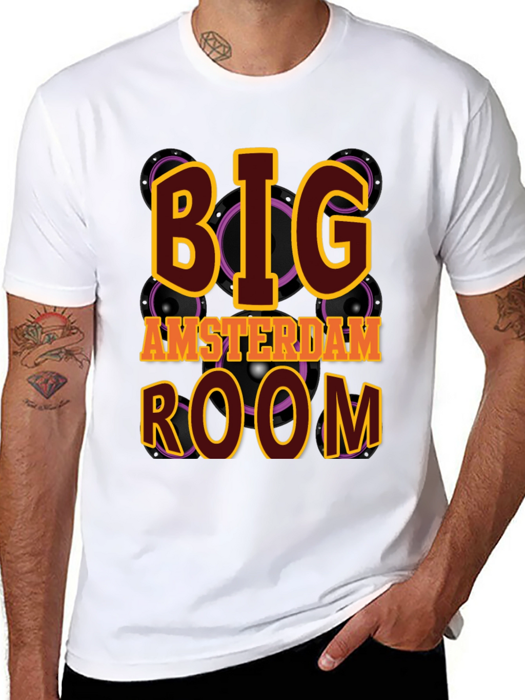 Big Amsterdam Room Black T-Shirt