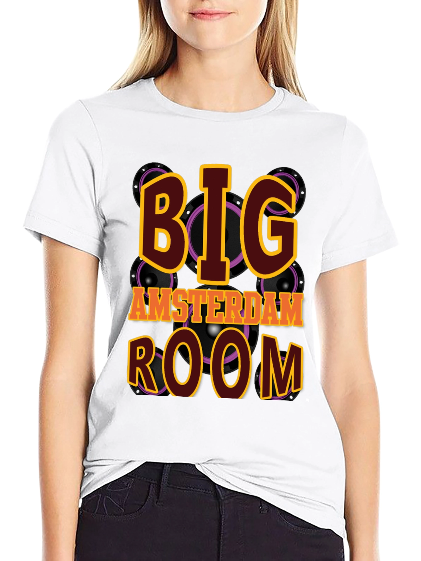 Big Amsterdam Room Black T-Shirt