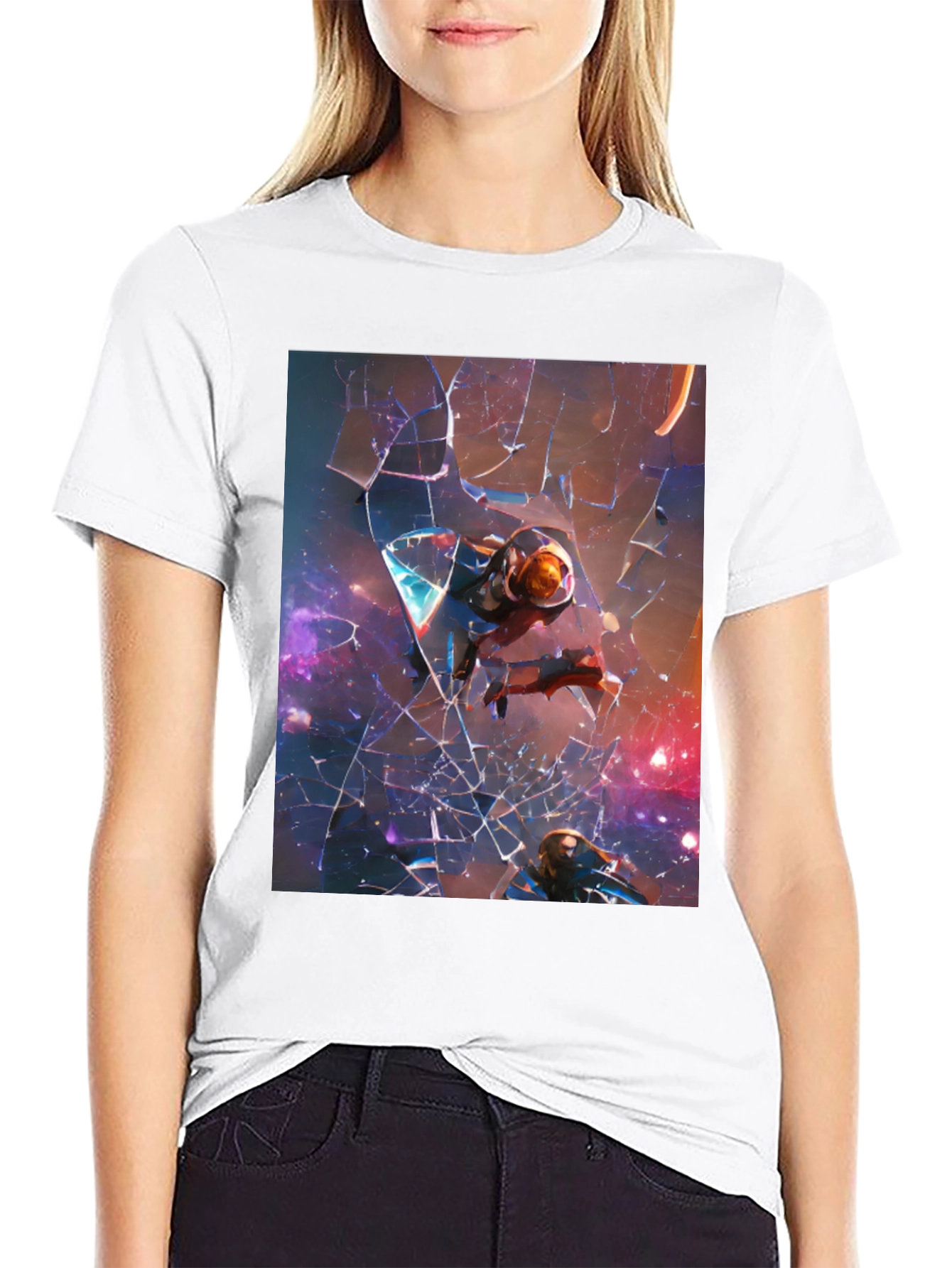 Space Travelers Black T-Shirt