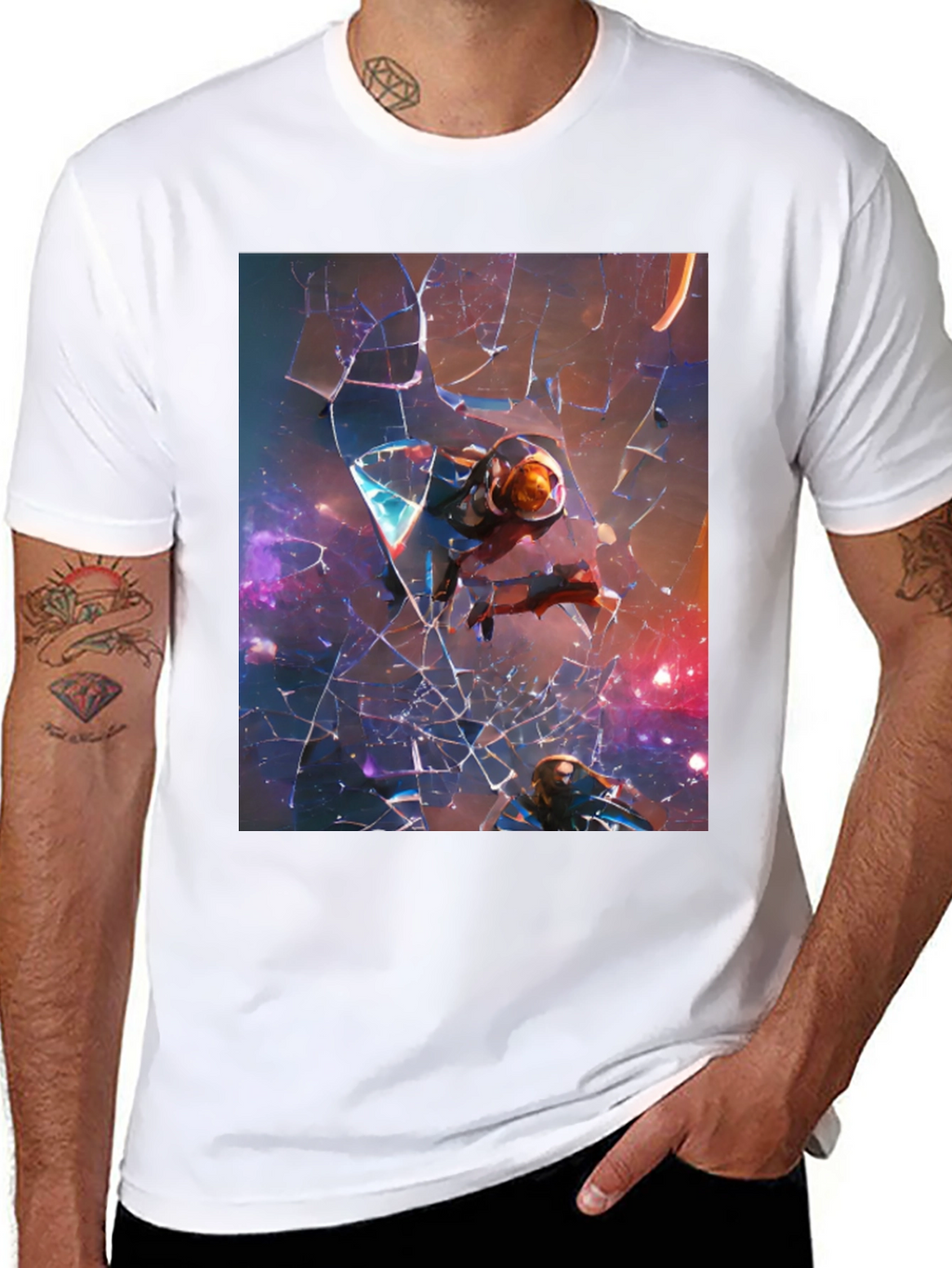 Space Travelers Black T-Shirt