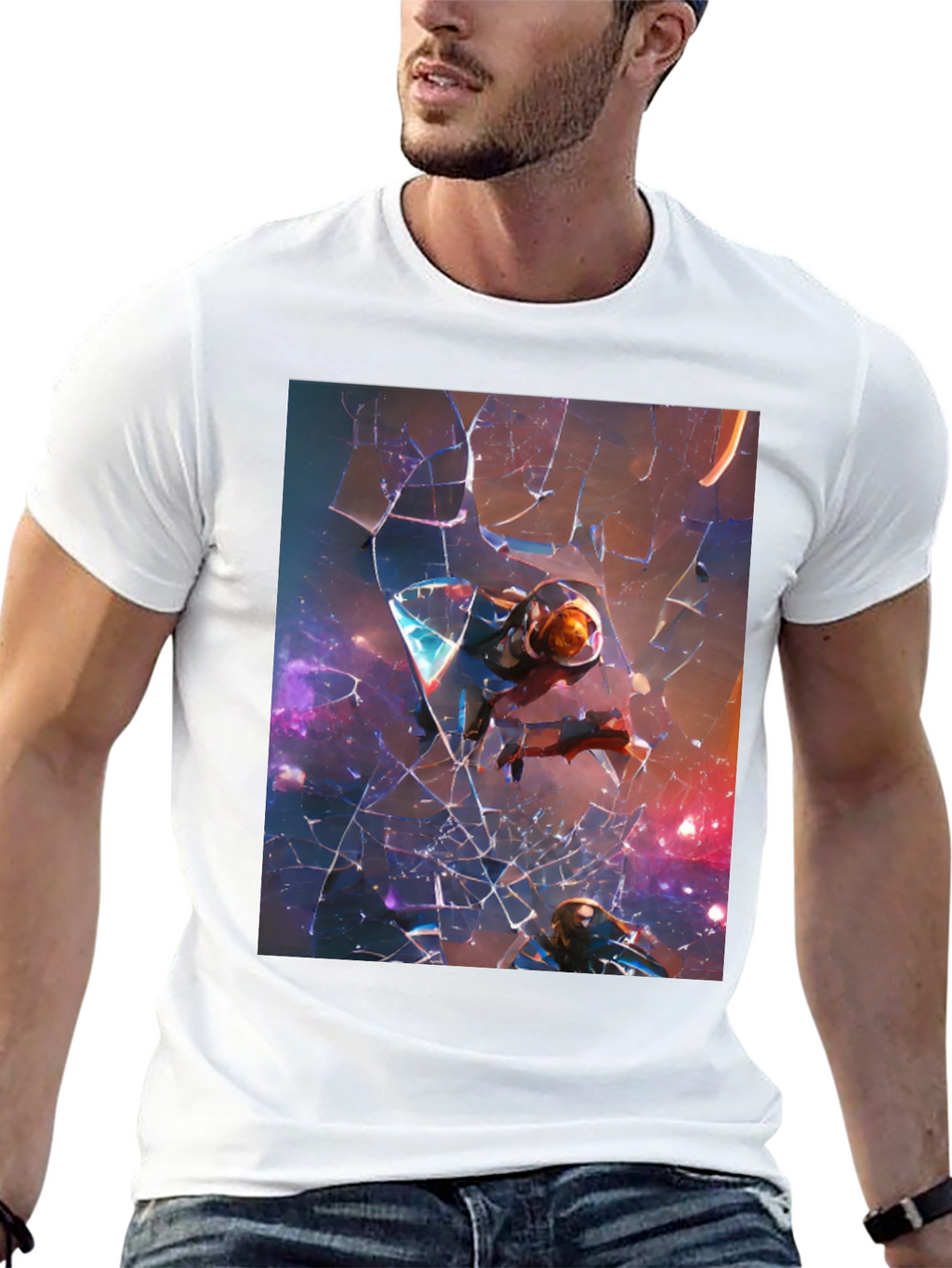 Space Travelers Black T-Shirt