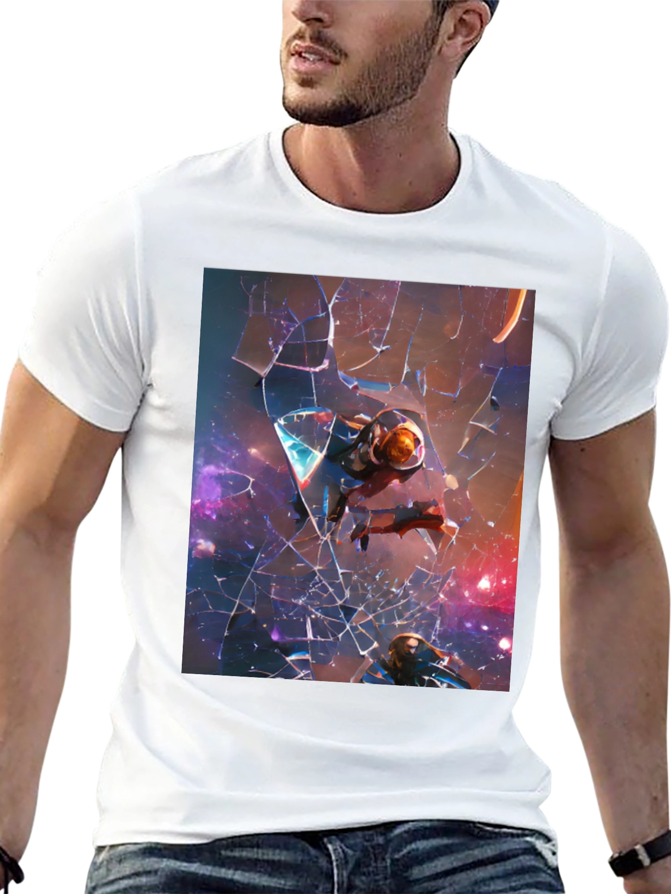 Space Travelers Black T-Shirt