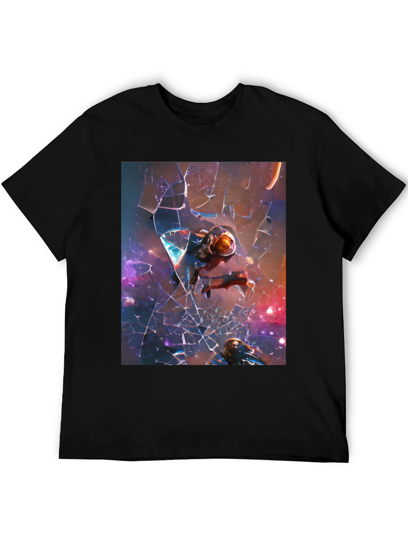 Space Travelers Black T-Shirt