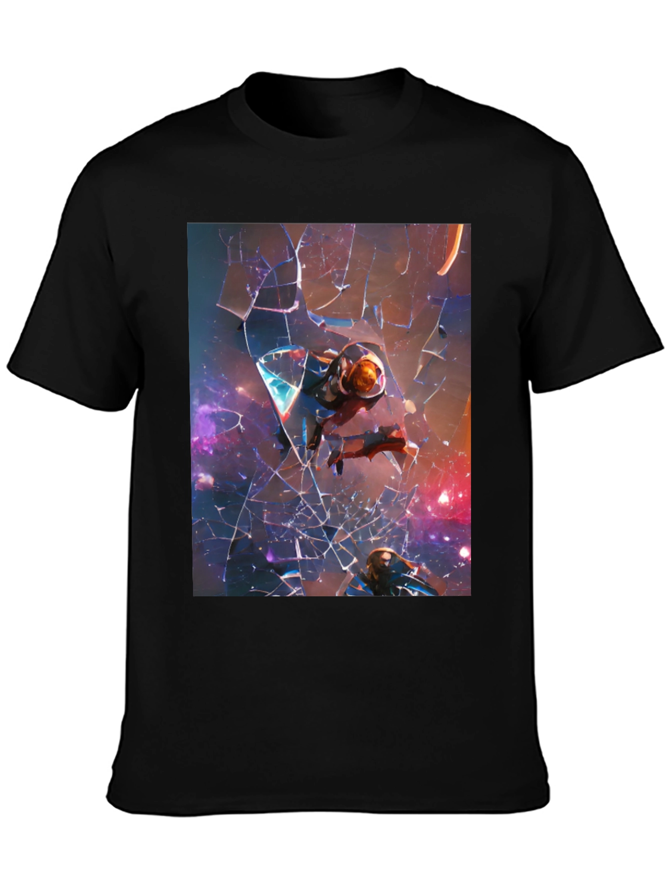 Space Travelers Black T-Shirt