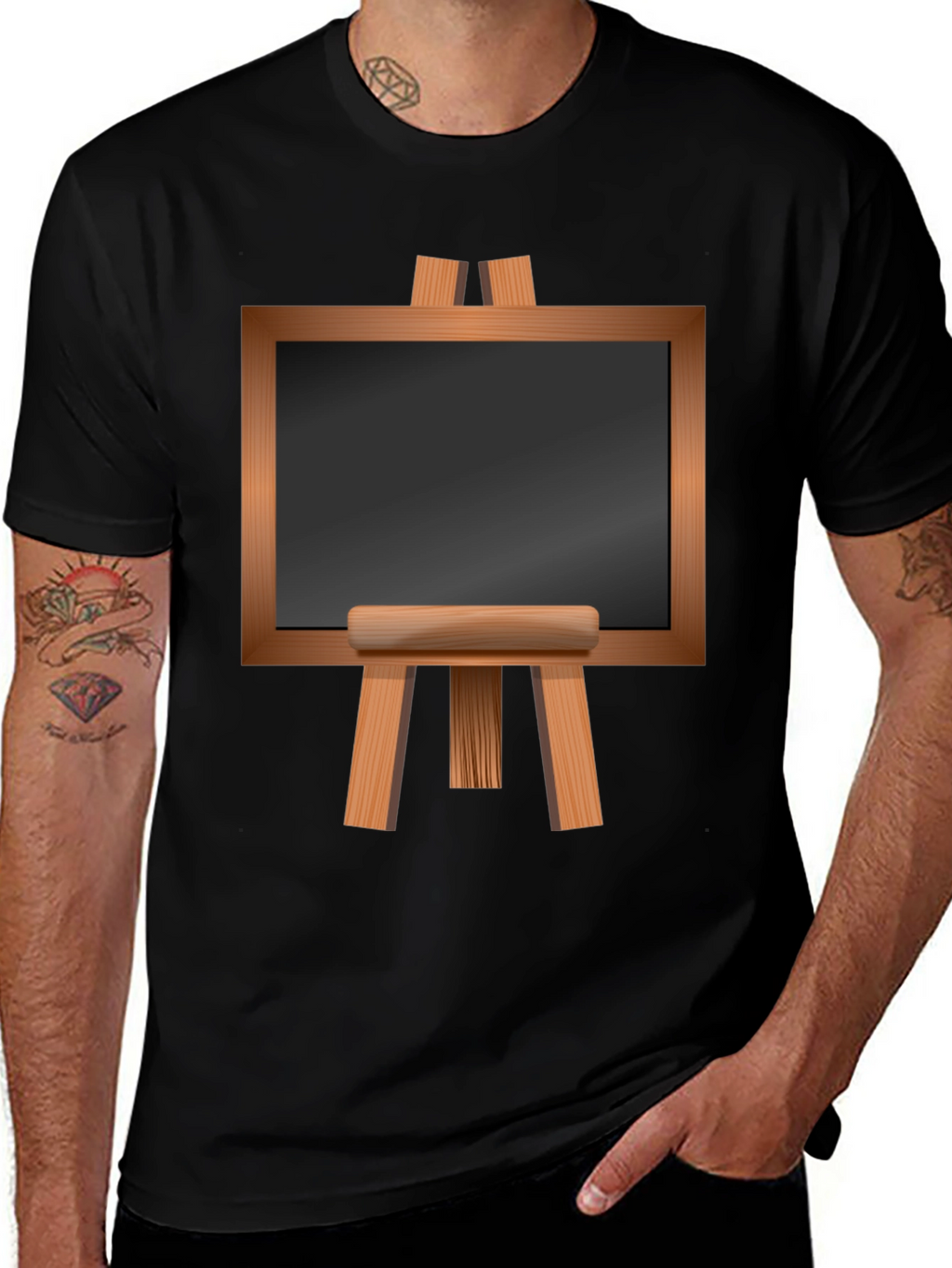 Easel Graphic T-Shirt - Artistic Style