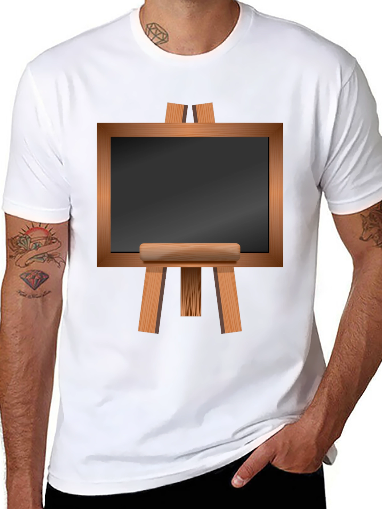 Easel Graphic T-Shirt - Artistic Style