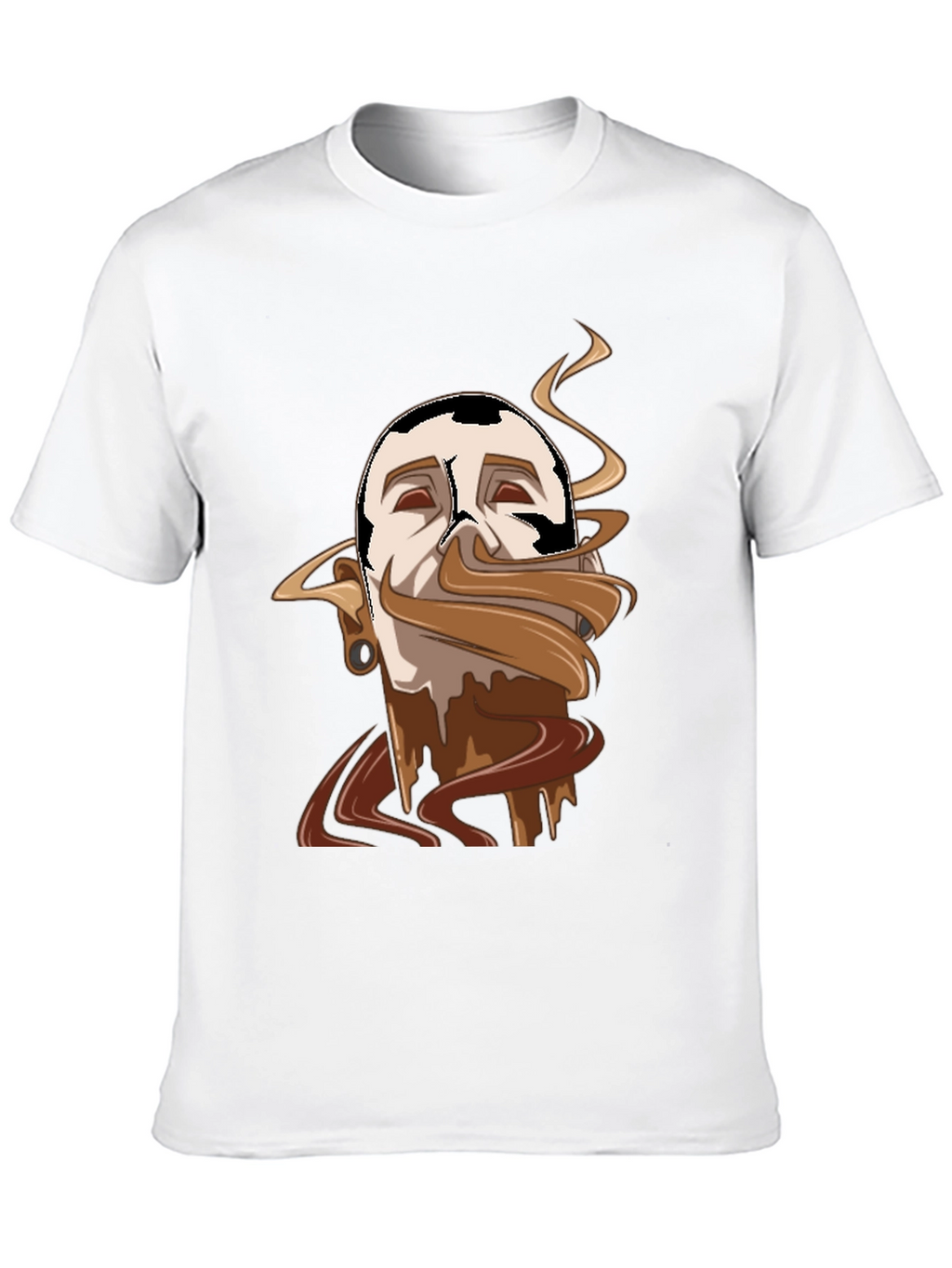 Chocolate Lover Tee - Melted Mustache Design