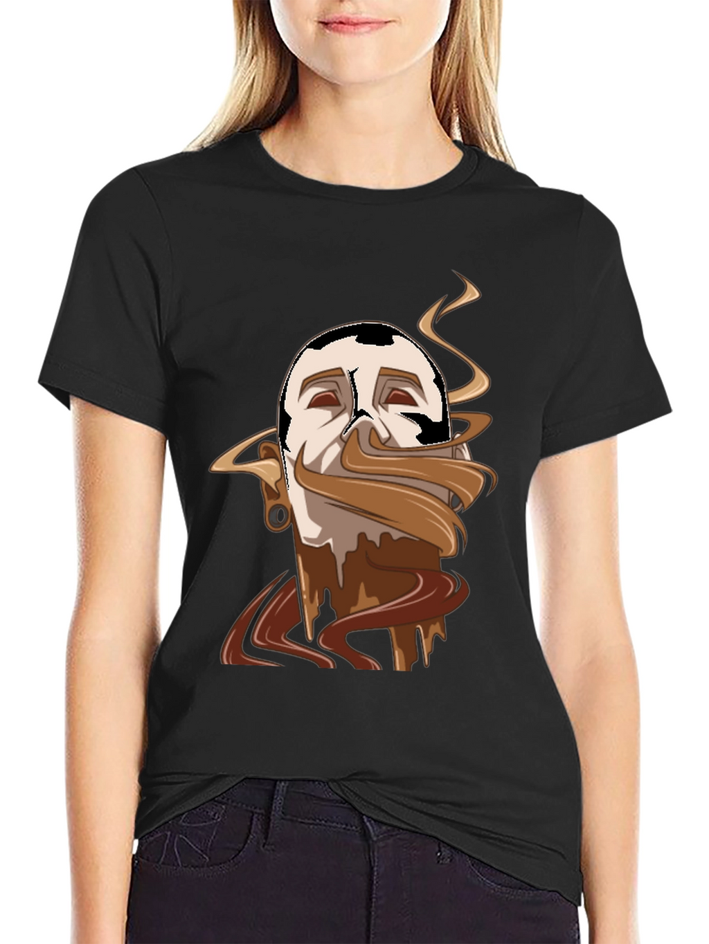 Chocolate Lover Tee - Melted Mustache Design