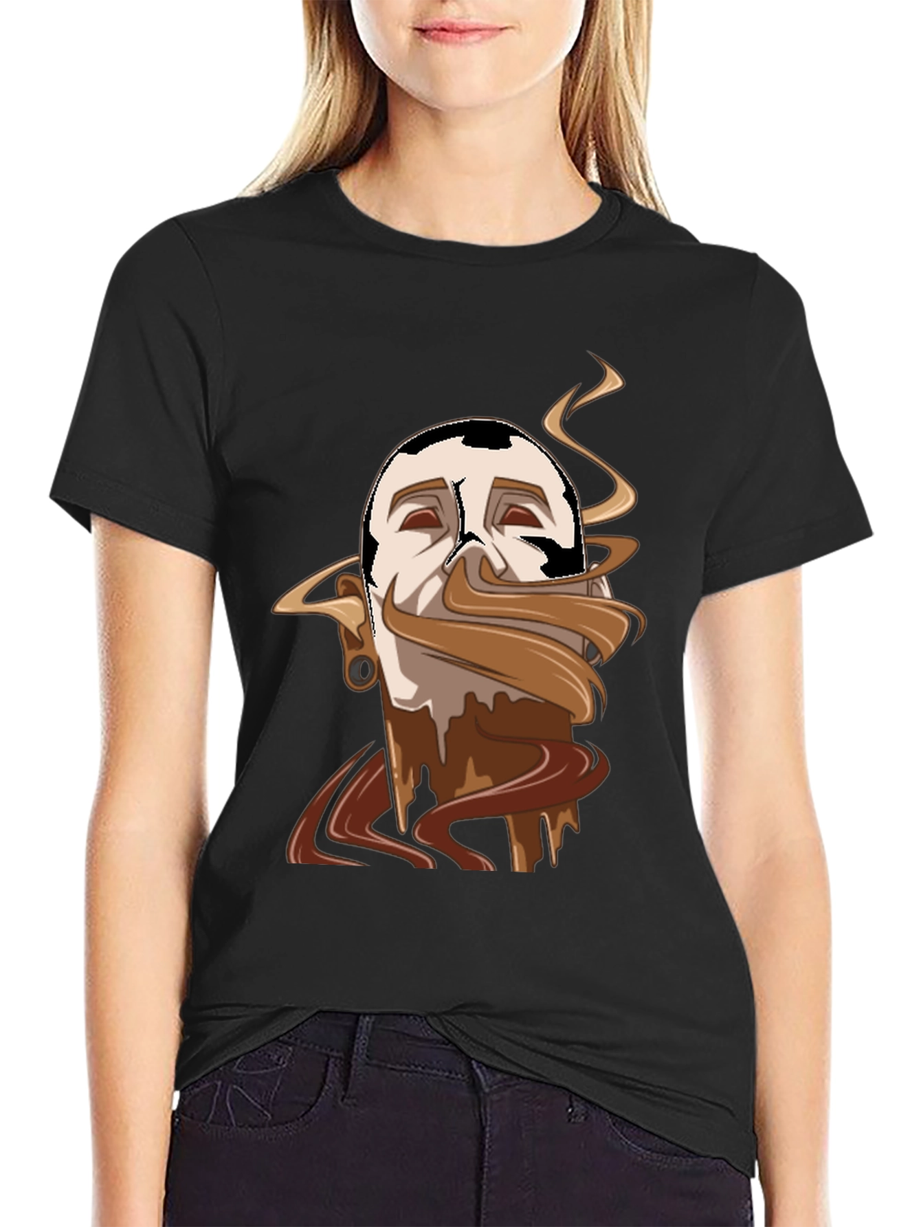 Chocolate Lover Tee - Melted Mustache Design