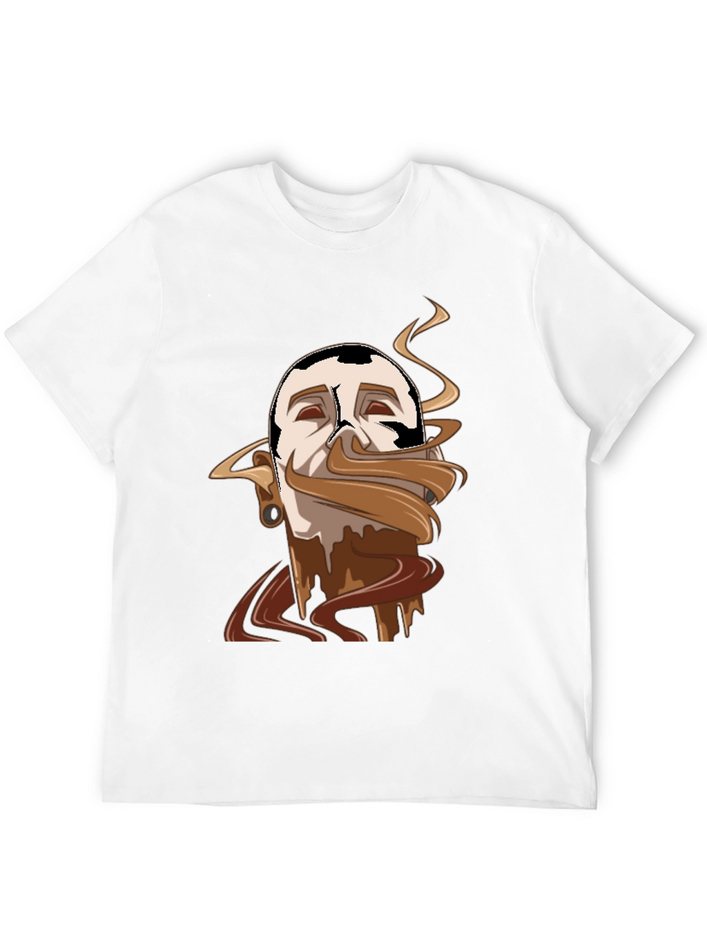 Chocolate Lover Tee - Melted Mustache Design