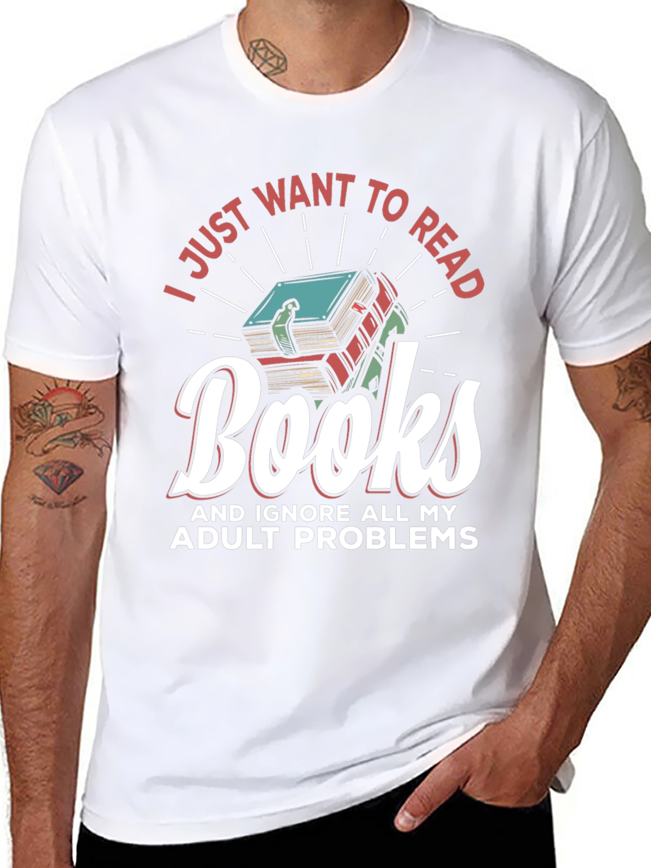 Book Lover Tee: I Just Want To Read