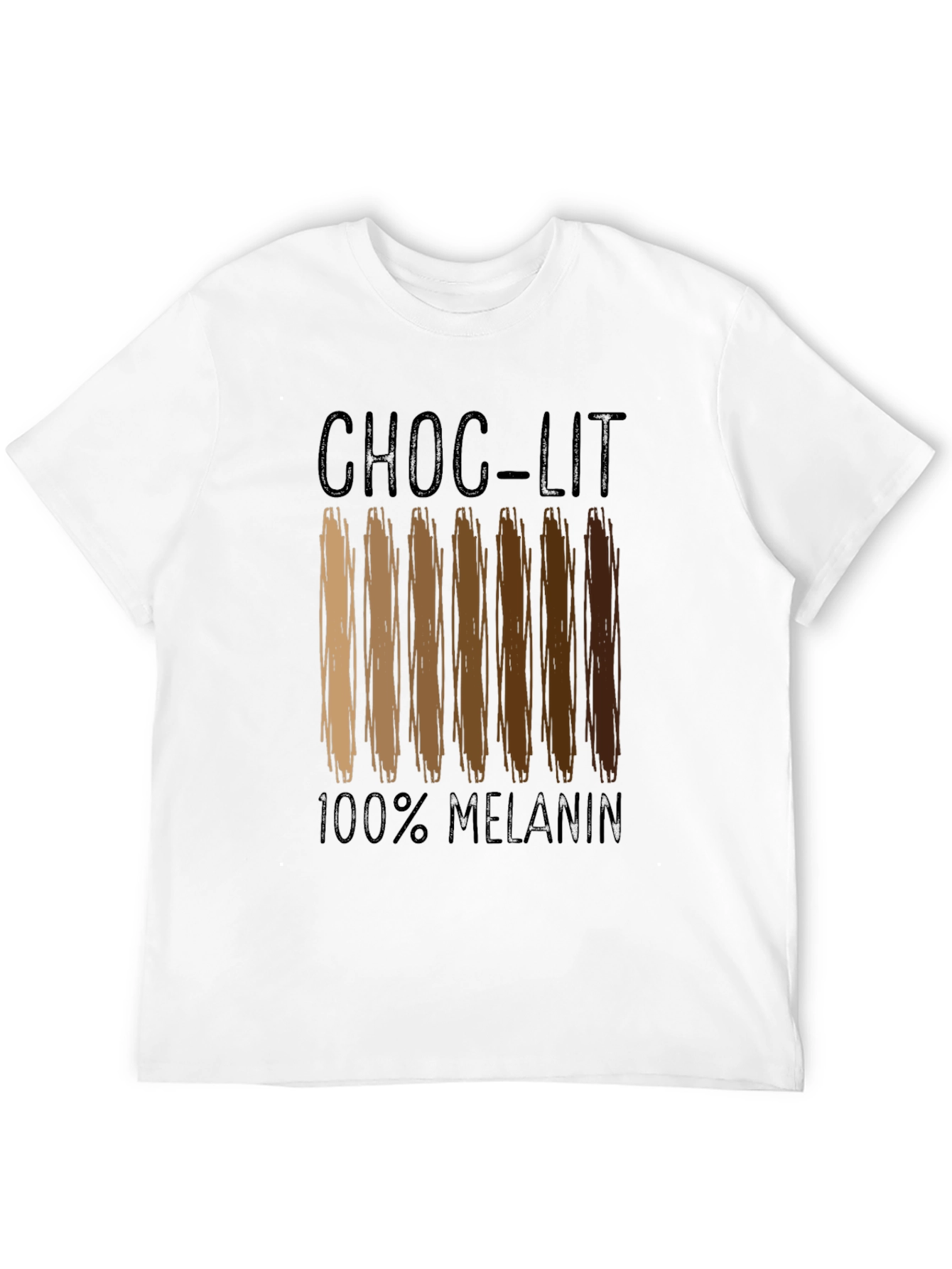 Choc-Lit 100% Melanin Black Graphic T-Shirt