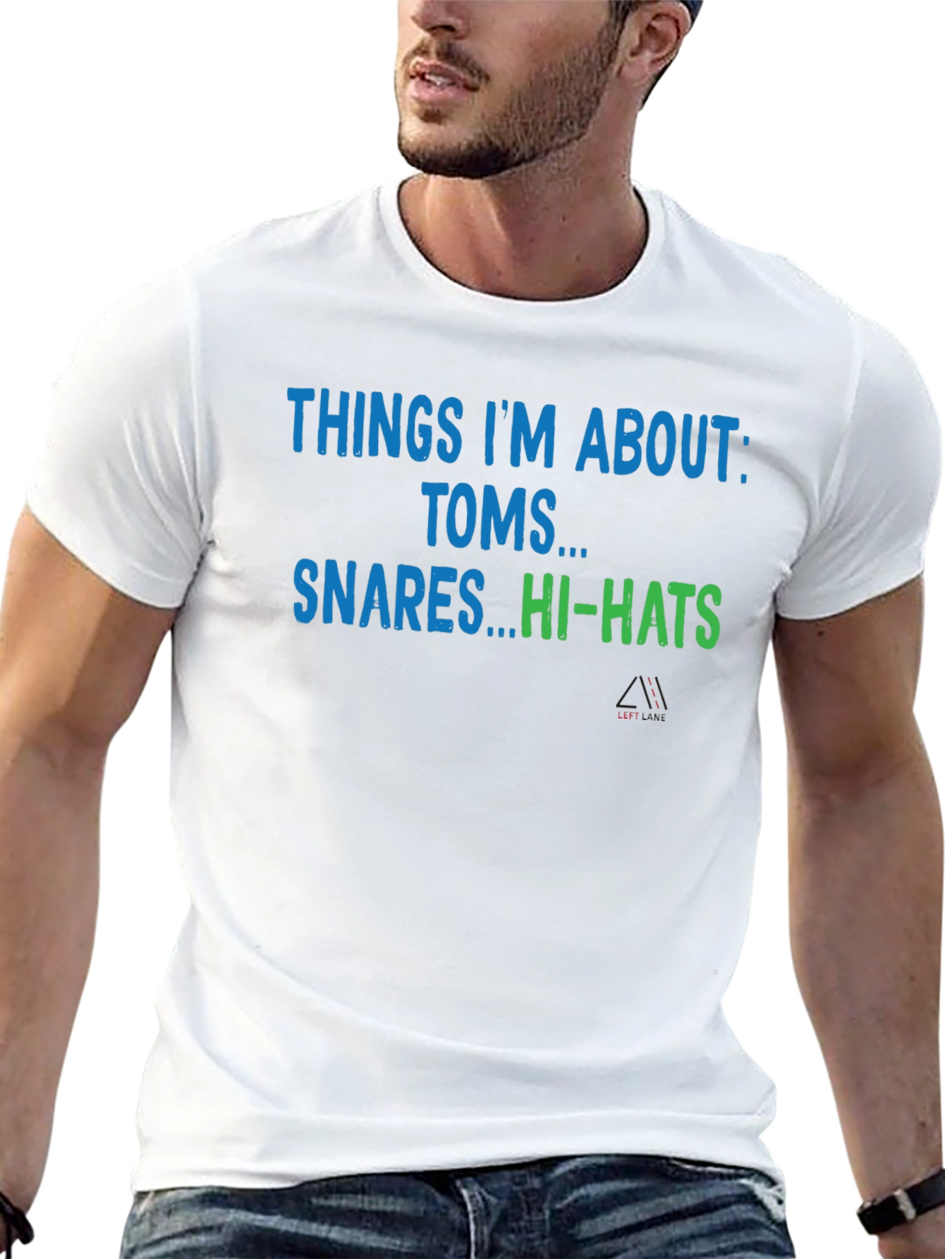 Drummer T-Shirt - Things Im About: Toms Snares Hi-Hats