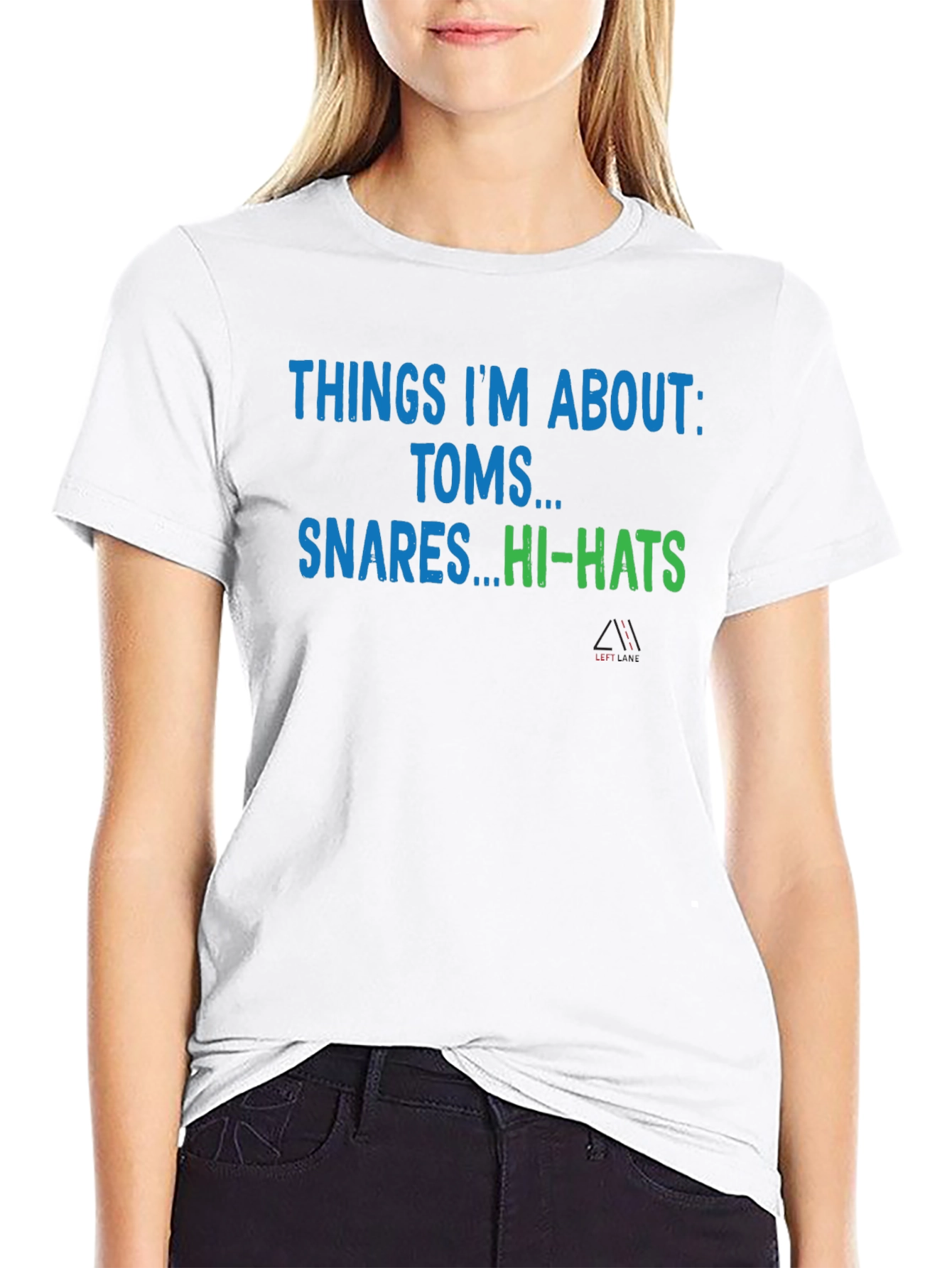 Drummer T-Shirt - Things Im About: Toms Snares Hi-Hats