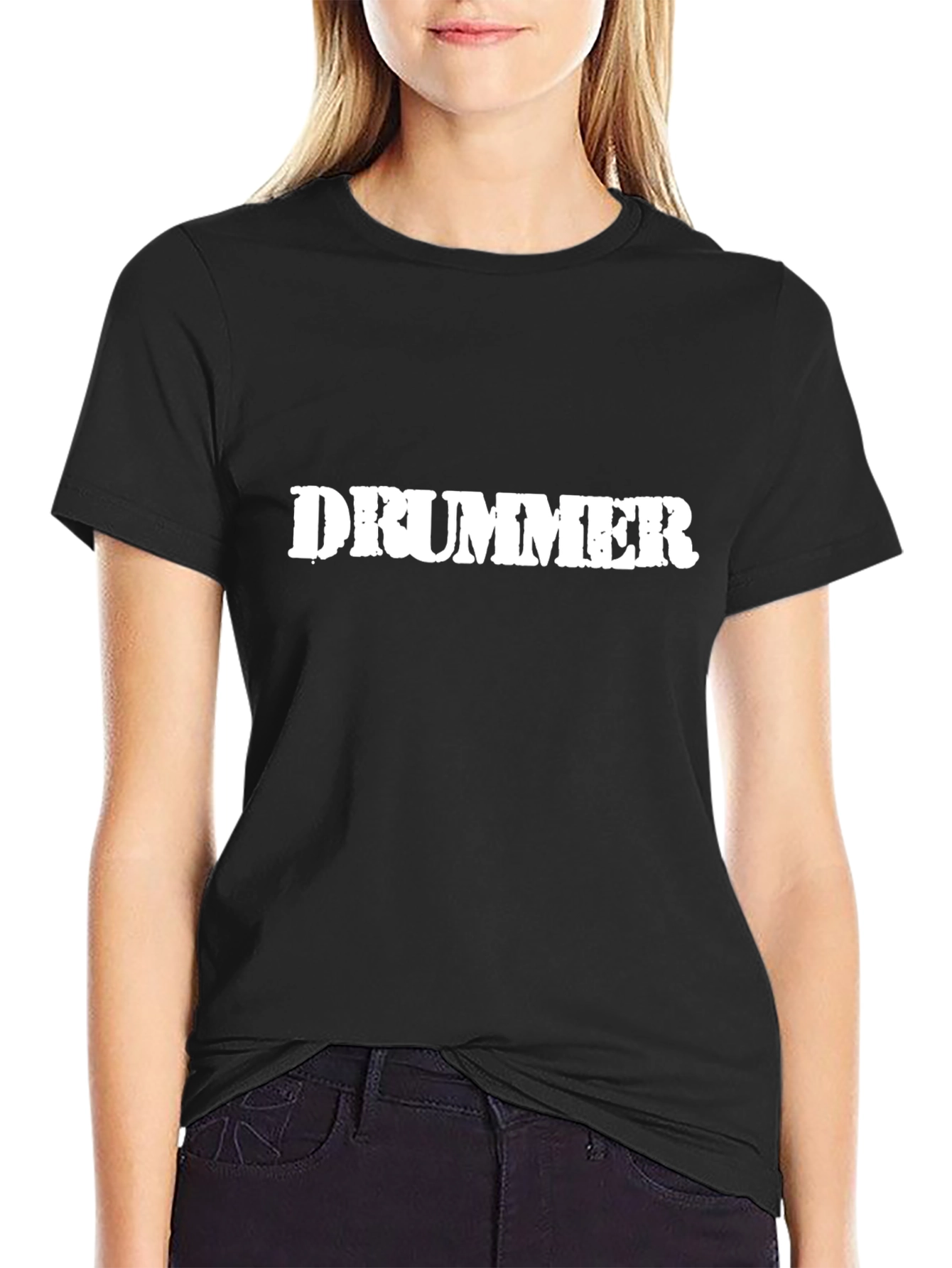 Drummer T-Shirt - Black Casual Tee