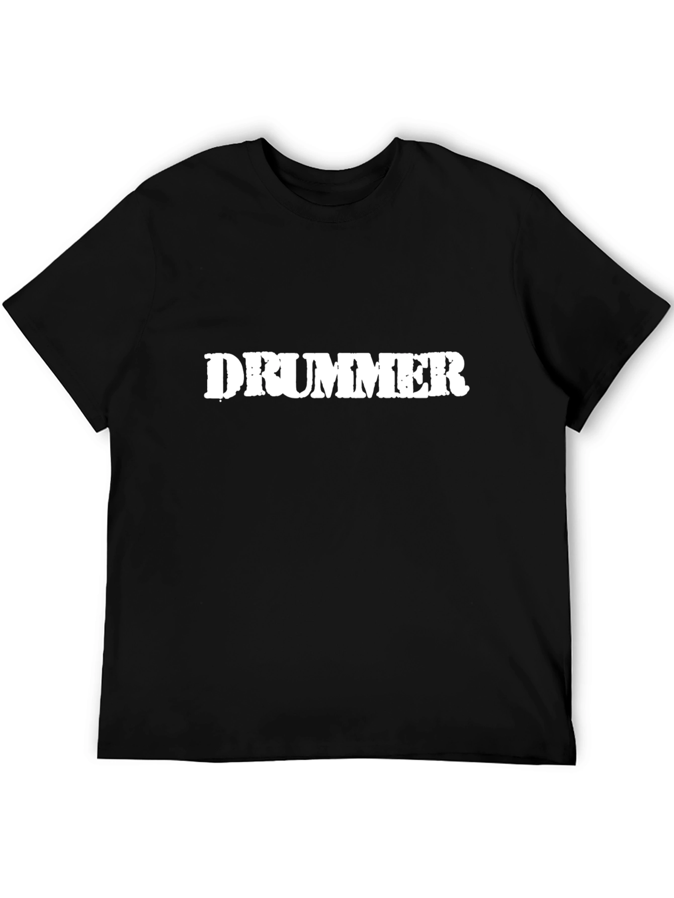 Drummer T-Shirt - Black Casual Tee