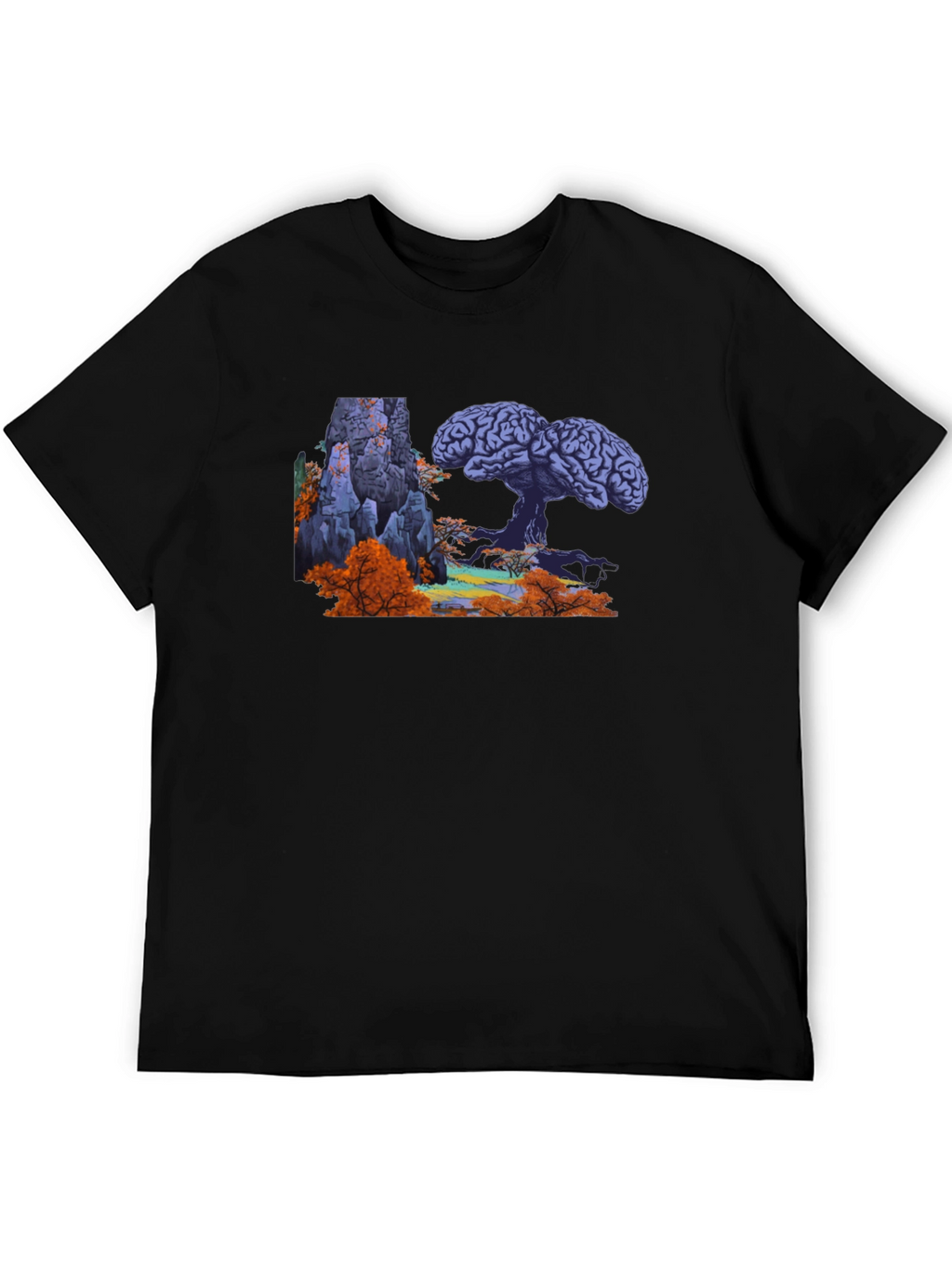 Brain Tree Graphic Tee - Unique Design