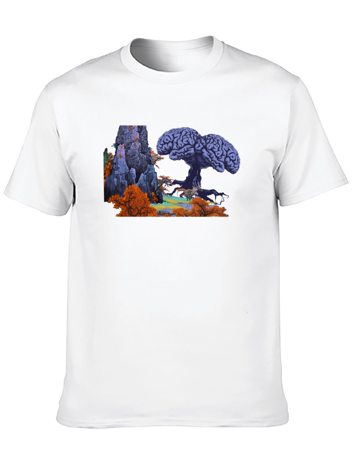 Brain Tree Graphic Tee - Unique Design