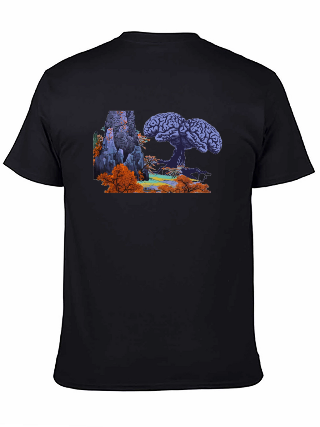 Brain Tree Graphic Tee - Unique Design