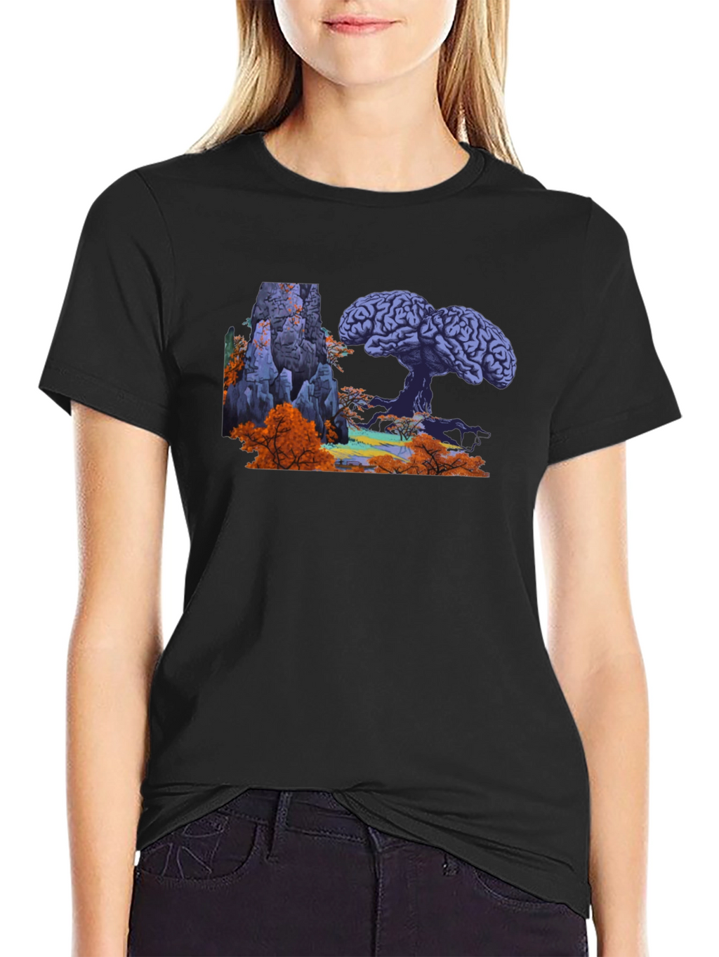 Brain Tree Graphic Tee - Unique Design