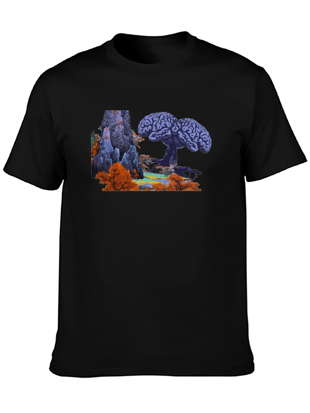 Brain Tree Graphic Tee - Unique Design