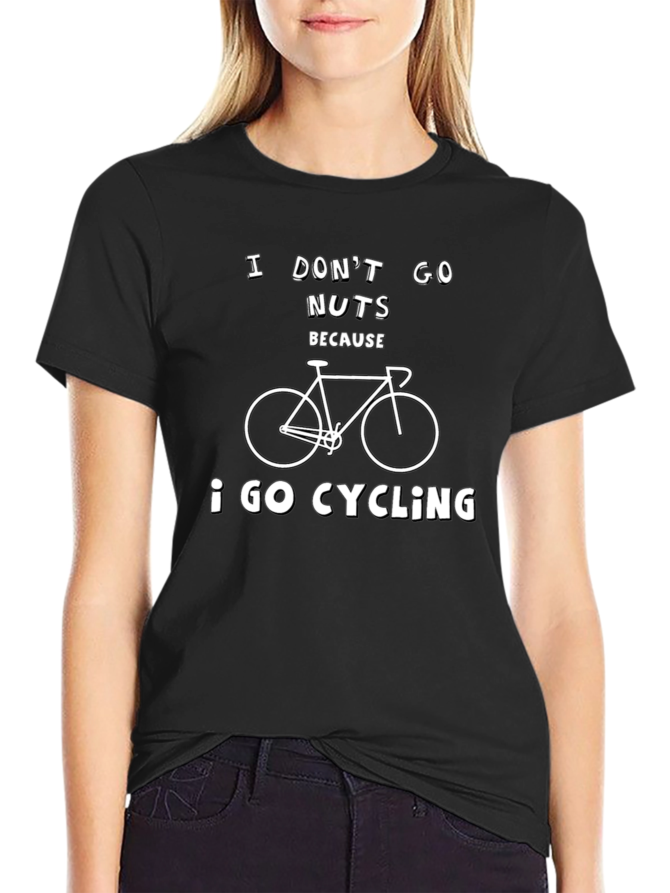 Cycling T-Shirt: I Dont Go Nuts Because I Go Cycling