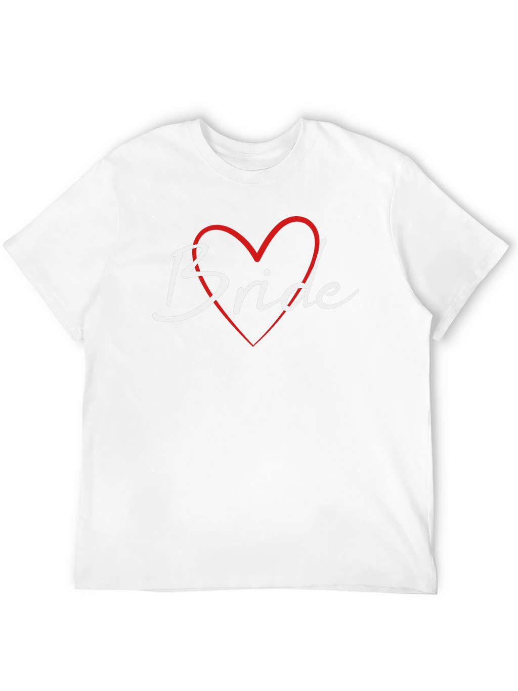 Bride Heart Graphic T-Shirt - Wedding Theme