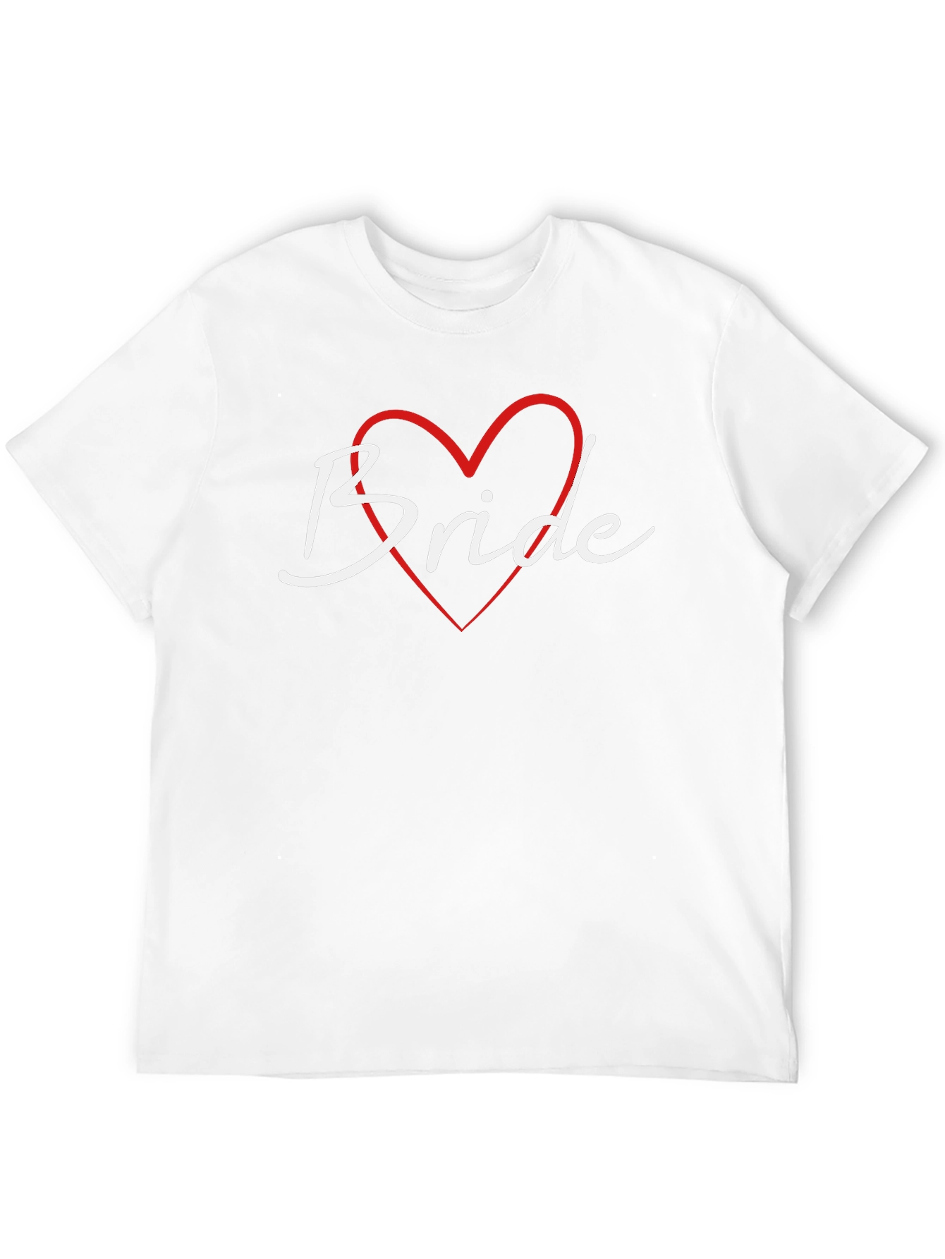 Bride Heart Graphic T-Shirt - Wedding Theme