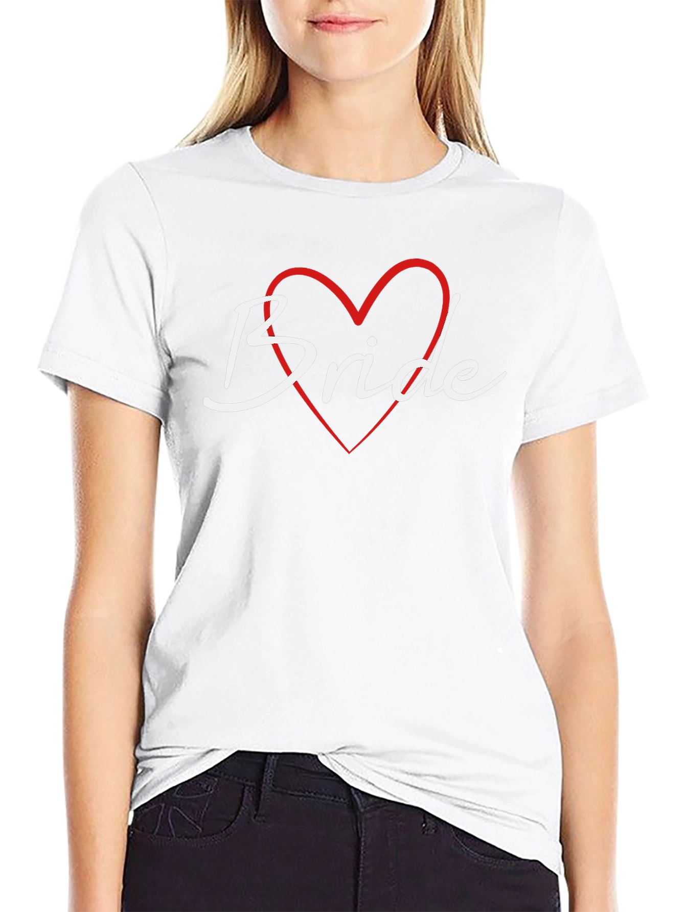 Bride Heart Graphic T-Shirt - Wedding Theme
