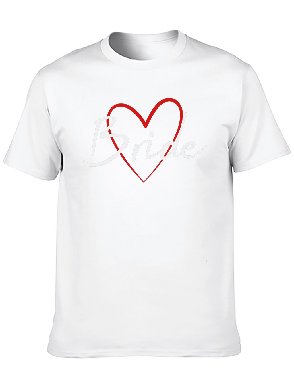 Bride Heart Graphic T-Shirt - Wedding Theme