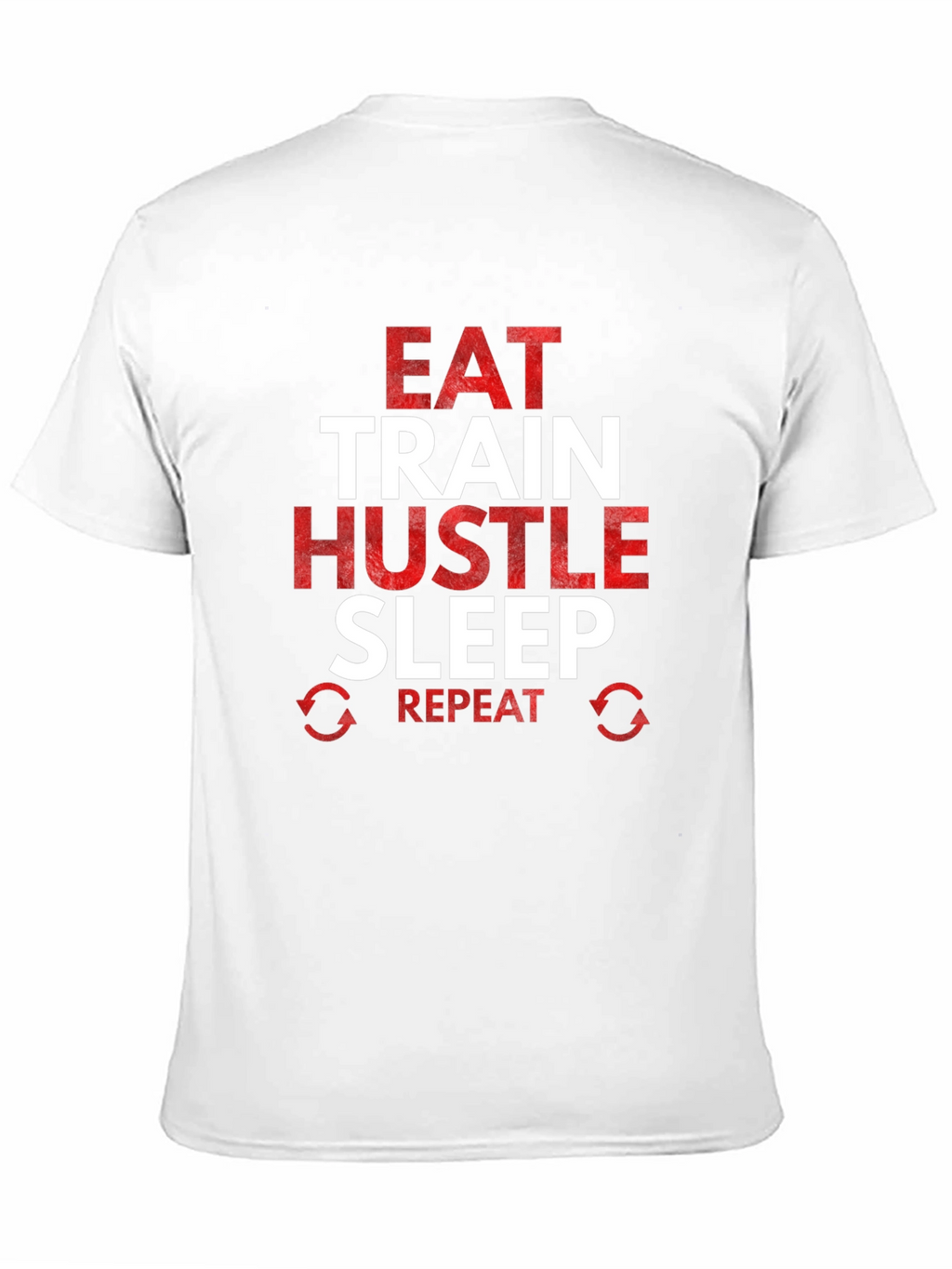 Eat Train Hustle Repeat Graphic Tee
