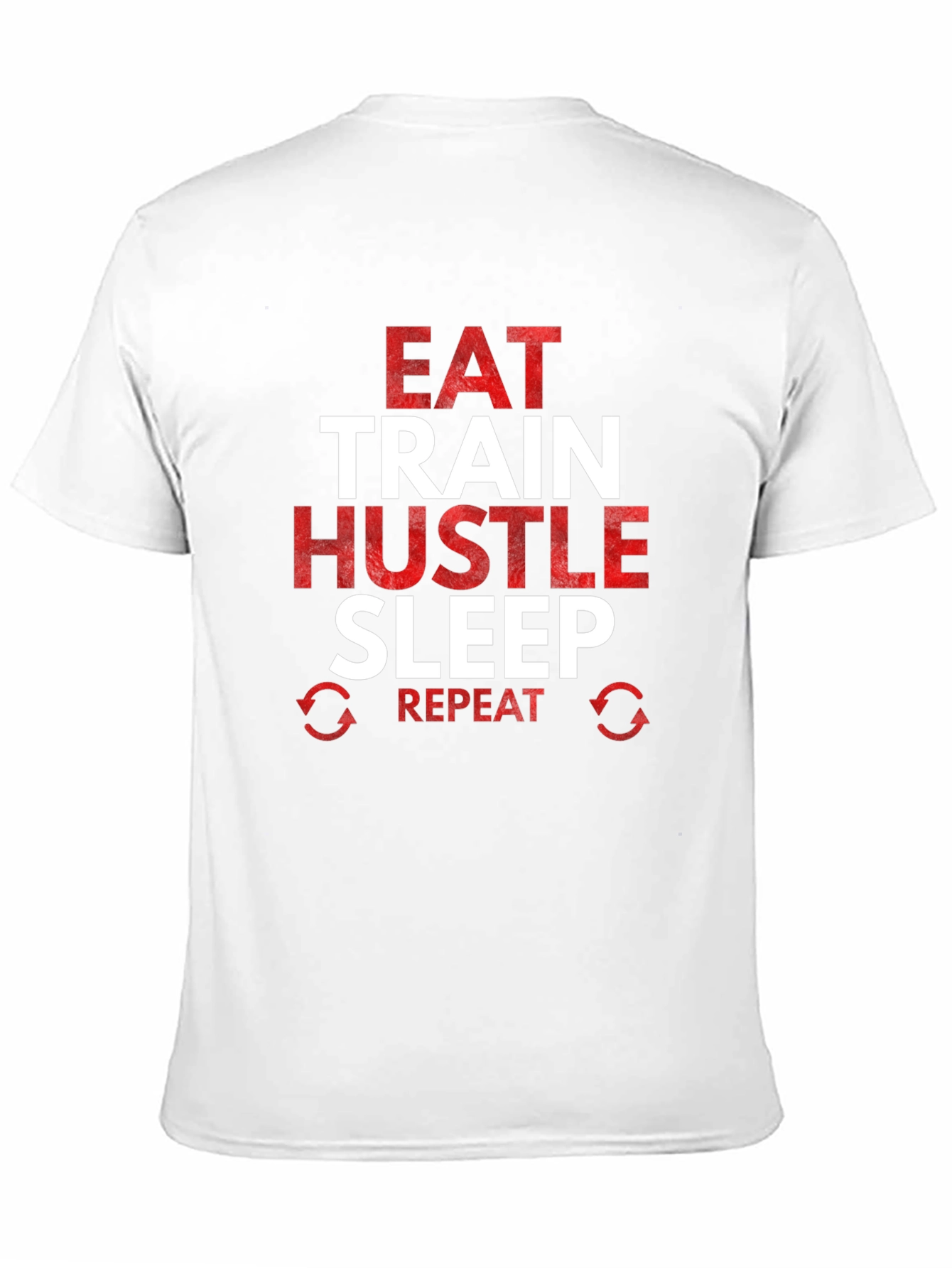 Eat Train Hustle Repeat Graphic Tee