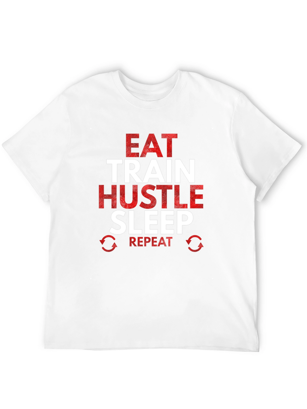 Eat Train Hustle Repeat Graphic Tee