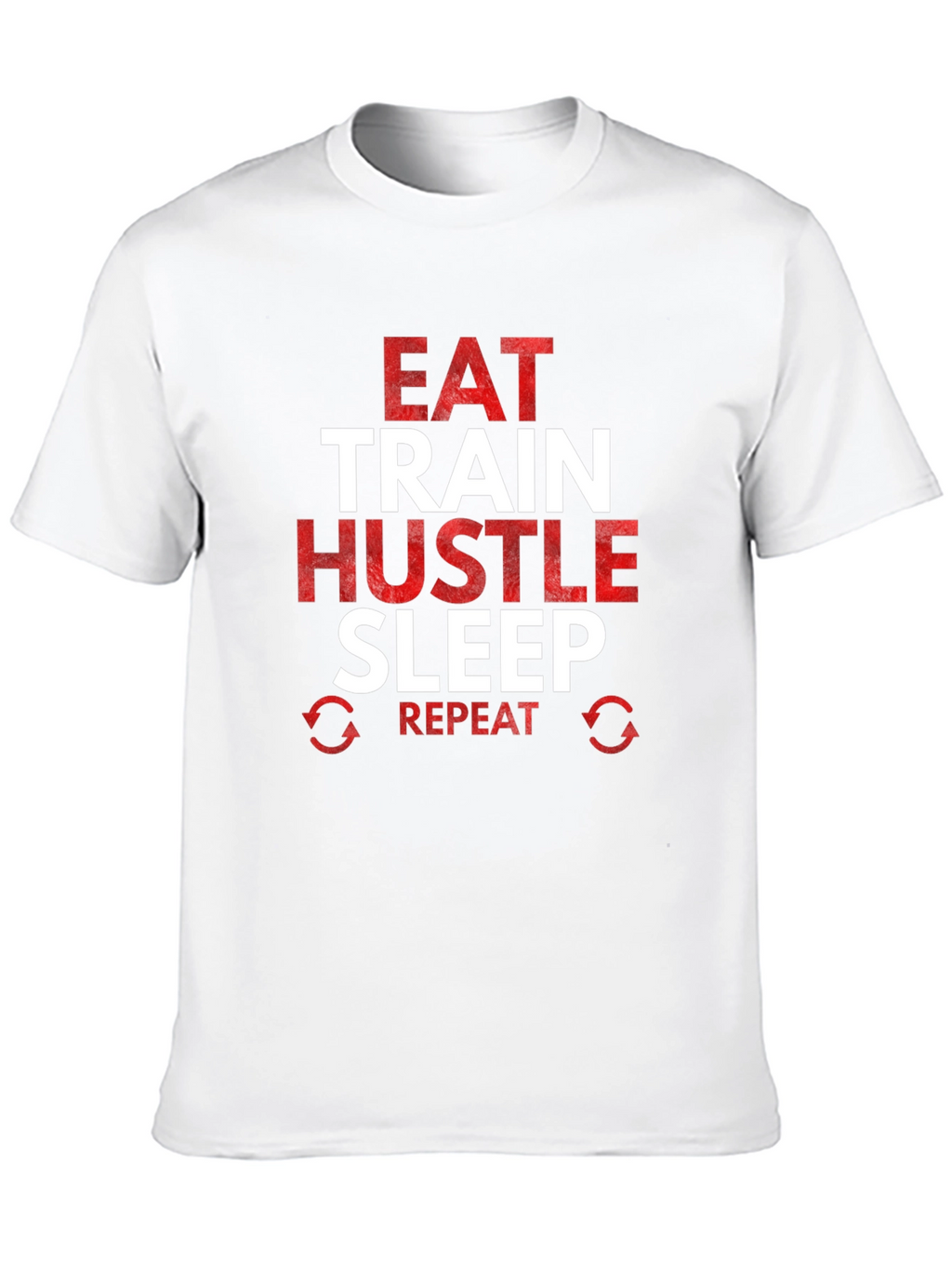Eat Train Hustle Repeat Graphic Tee