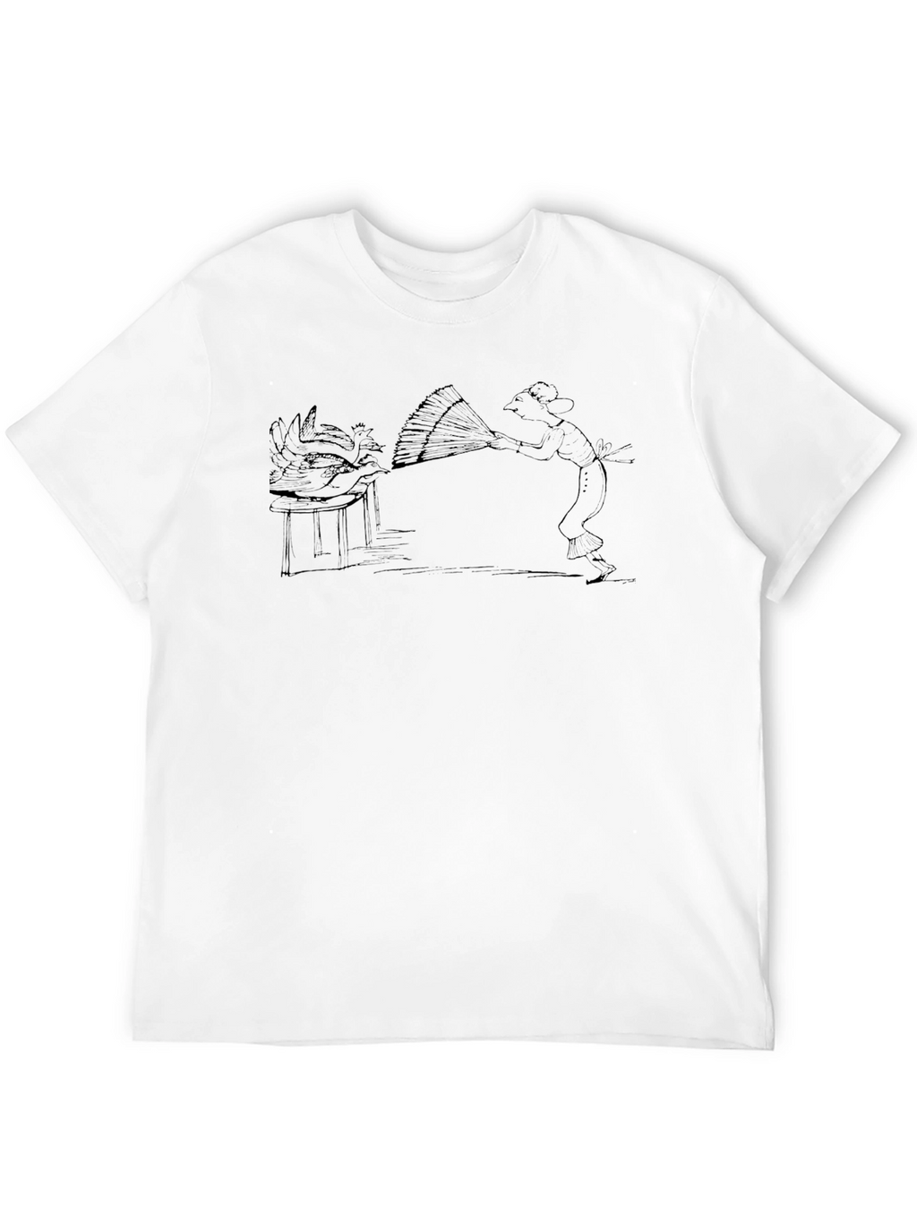 Whimsical Black Graphic Tee