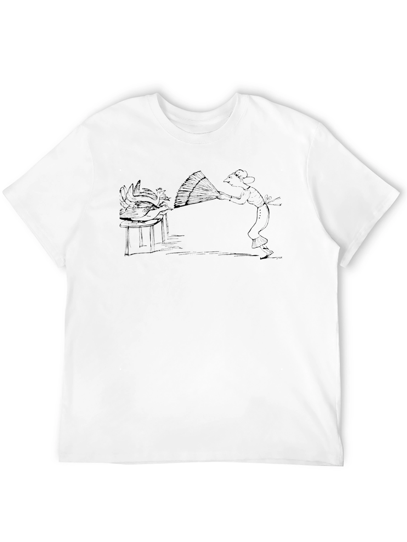 Whimsical Black Graphic Tee