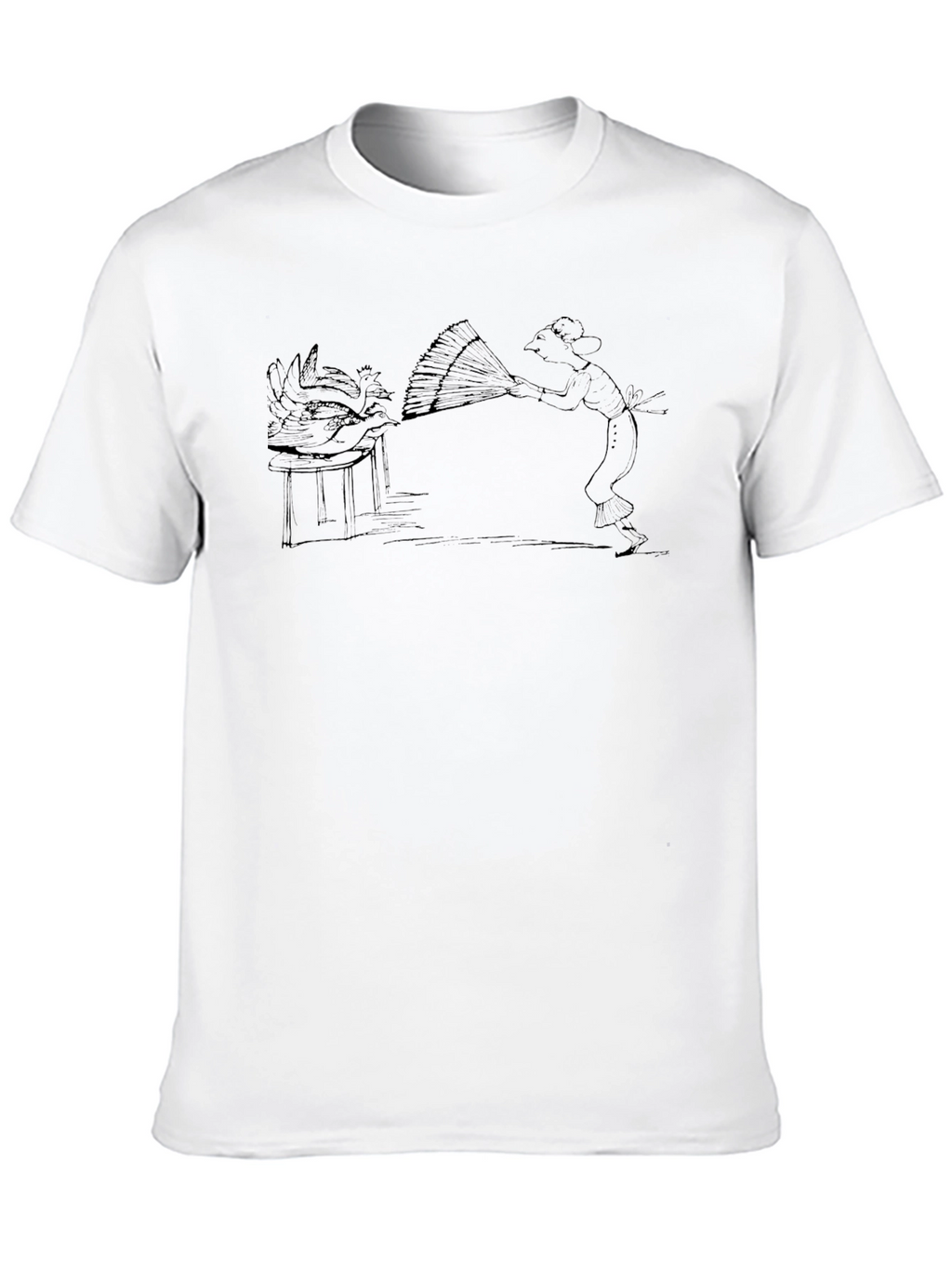 Whimsical Black Graphic Tee