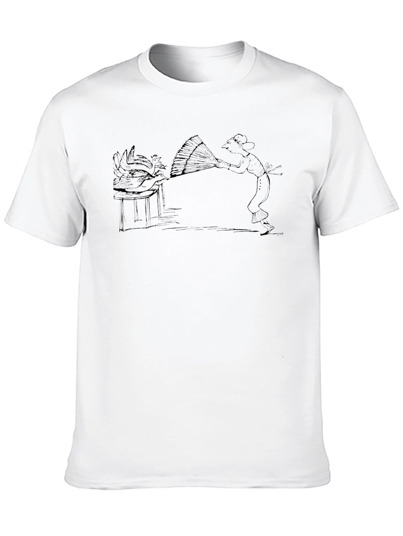 Whimsical Black Graphic Tee